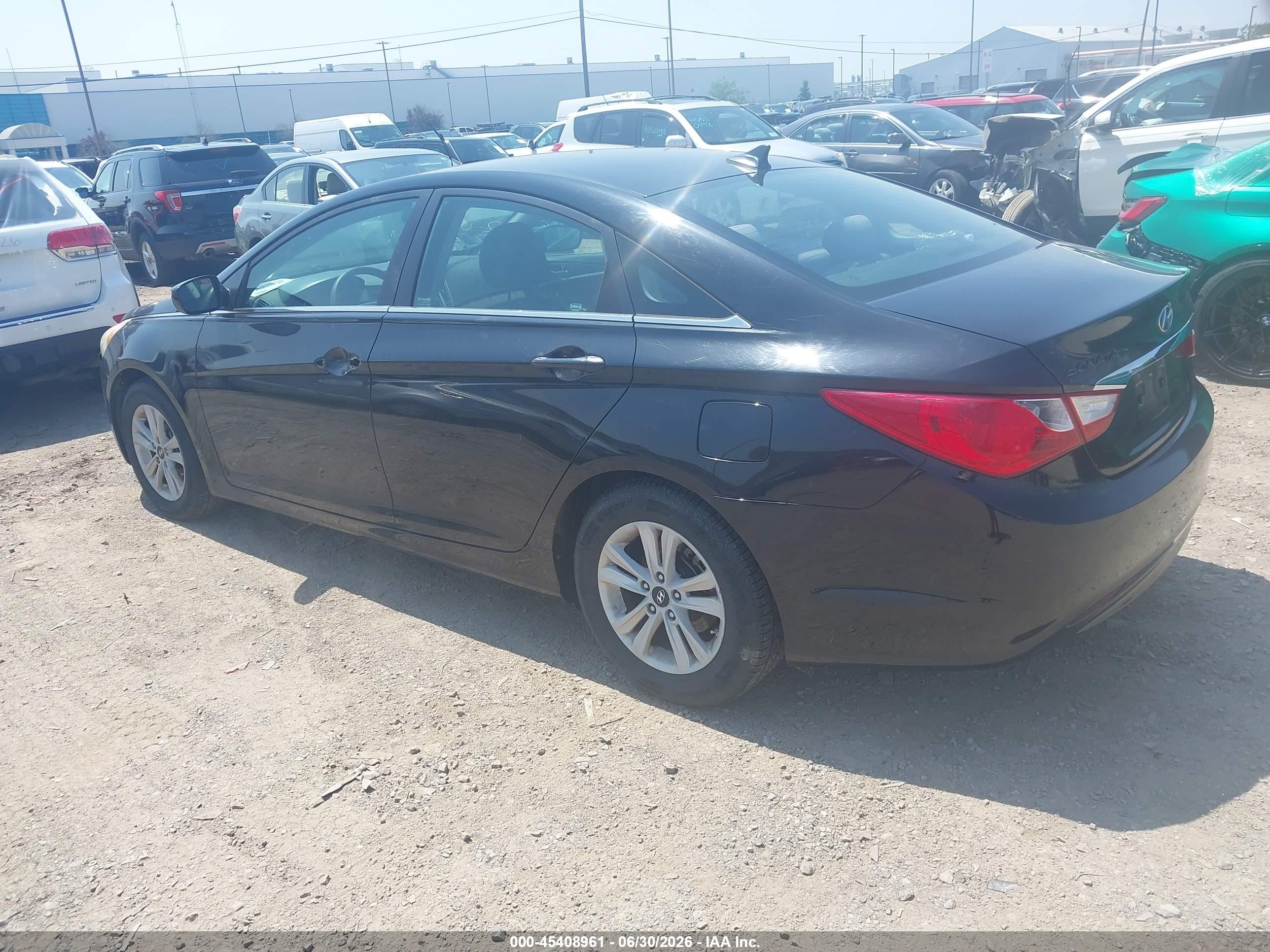 2011 Hyundai Sonata Gls Black vin: 5NPEB4AC2BH134725