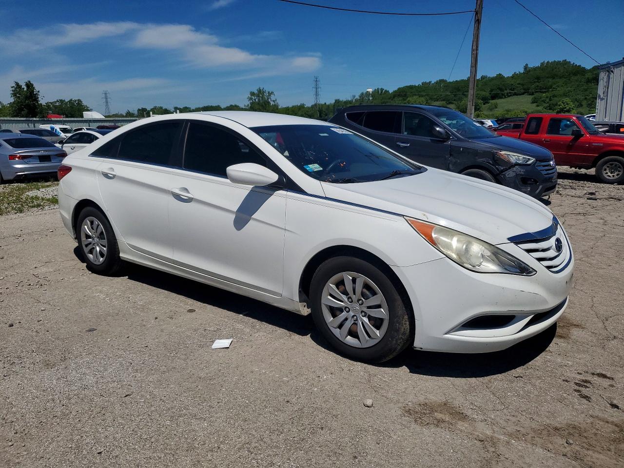 2011 Hyundai Sonata Gls White vin: 5NPEB4AC2BH149497