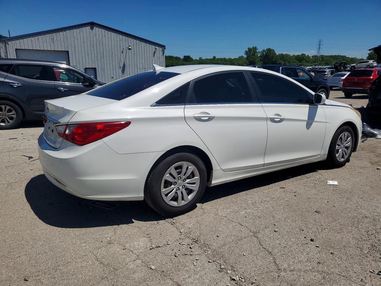 2011 Hyundai Sonata Gls White vin: 5NPEB4AC2BH149497