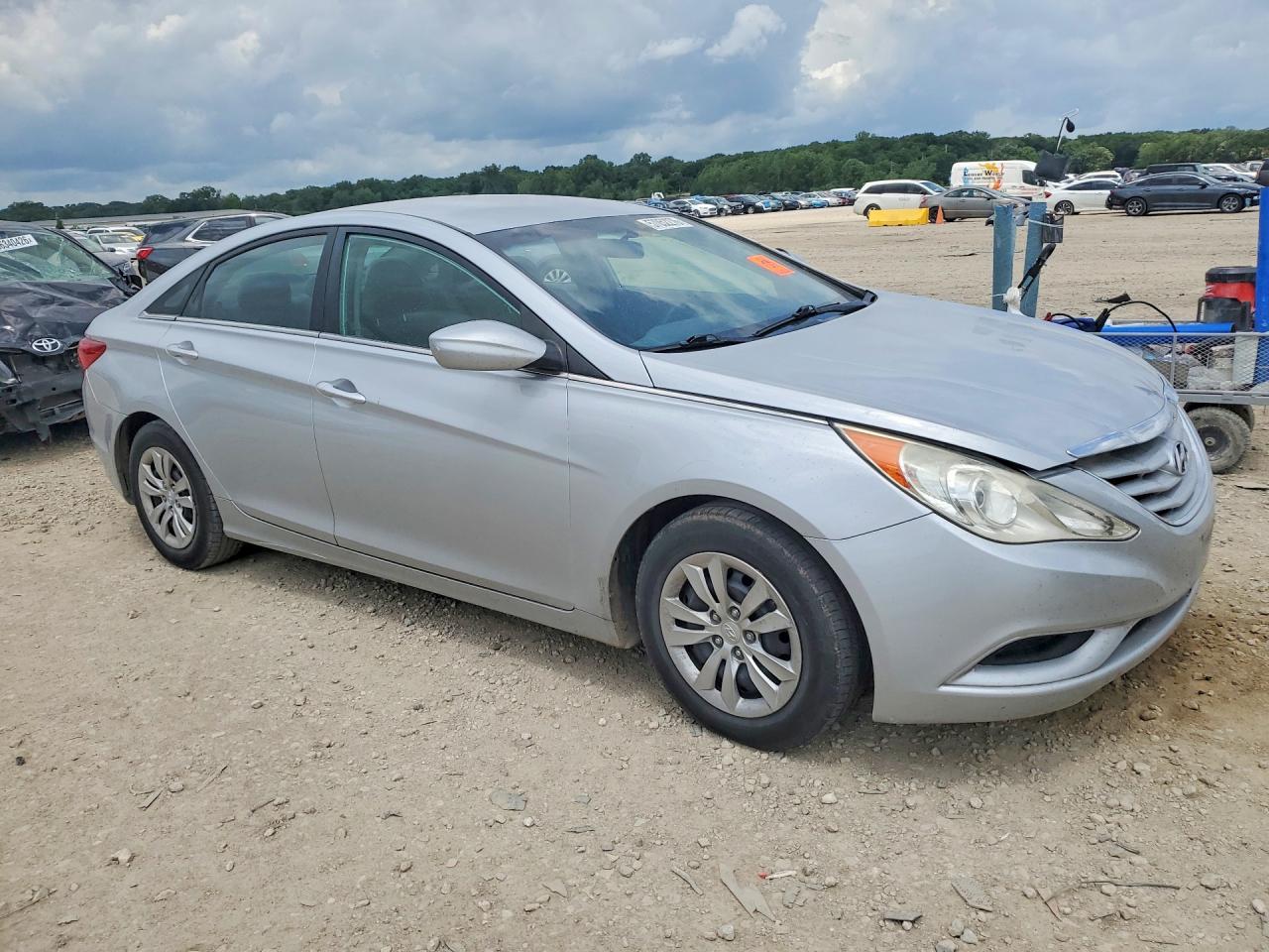2011 Hyundai Sonata Gls Silver vin: 5NPEB4AC2BH152416