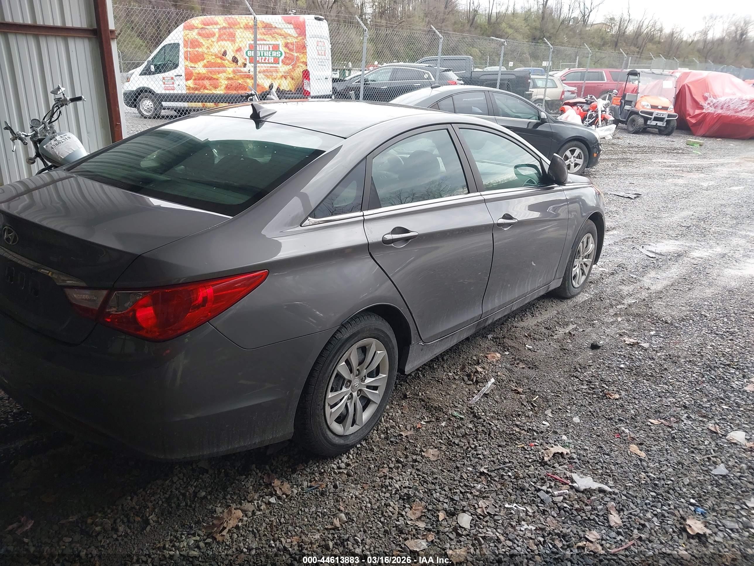 2011 Hyundai Sonata Gls Серый vin: 5NPEB4AC2BH159348