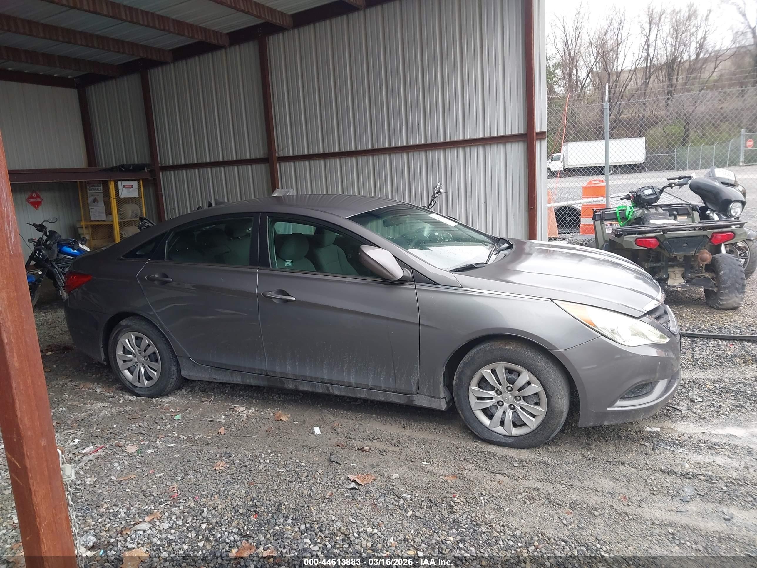 2011 Hyundai Sonata Gls Серый vin: 5NPEB4AC2BH159348