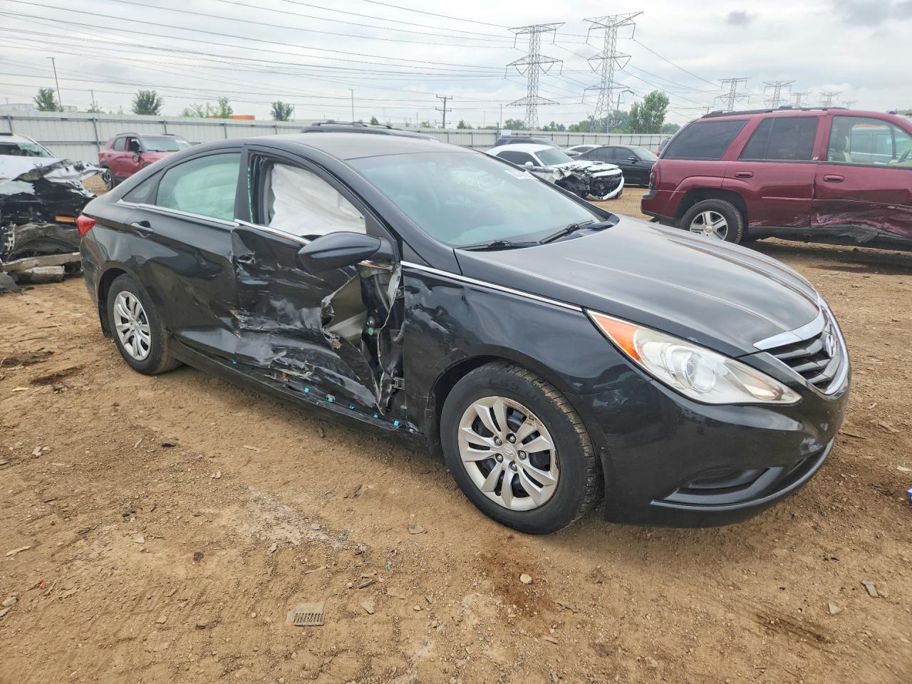 2011 Hyundai Sonata Gls Black vin: 5NPEB4AC2BH171001