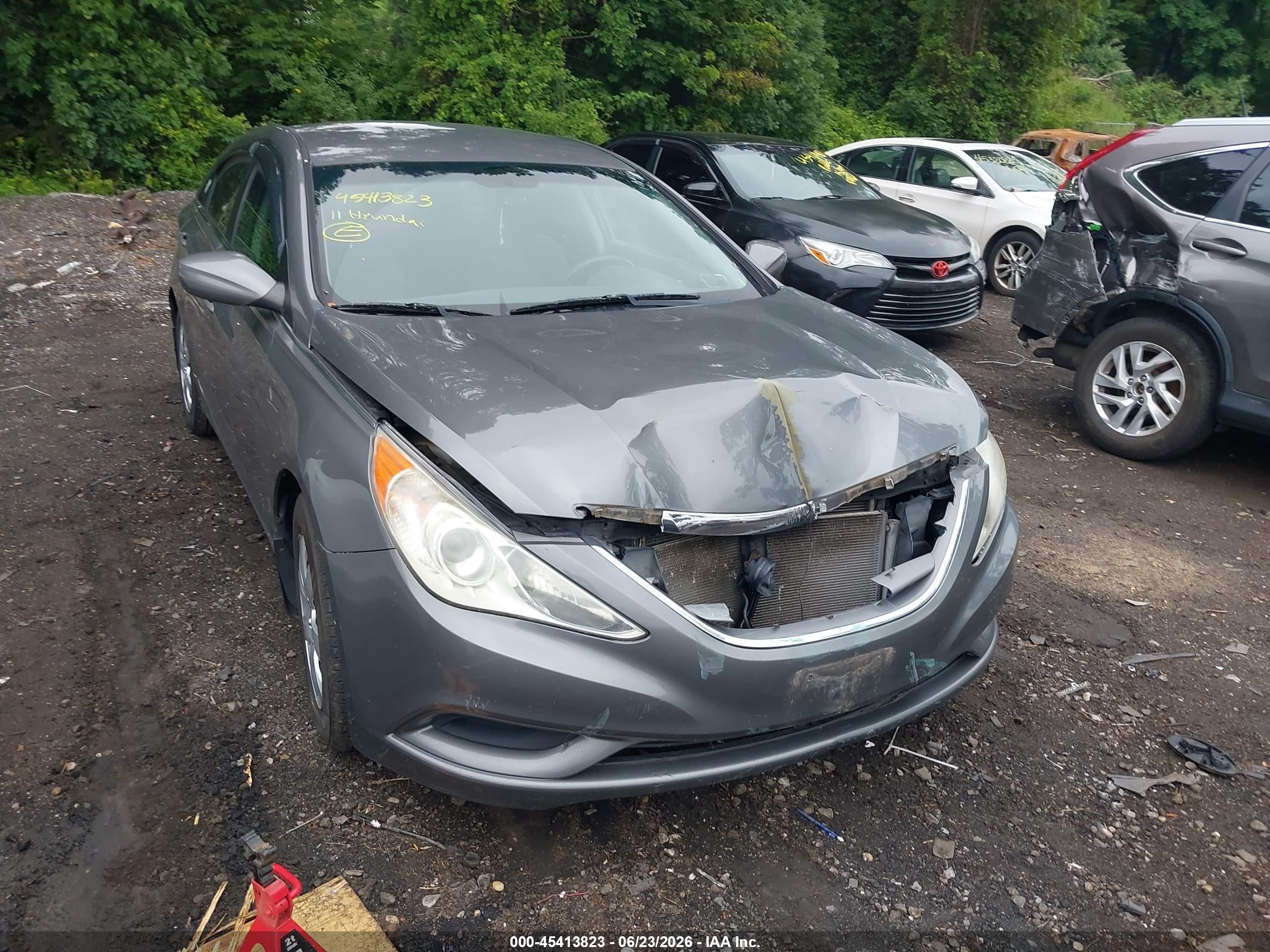 2011 Hyundai Sonata Gls Gray vin: 5NPEB4AC2BH171662