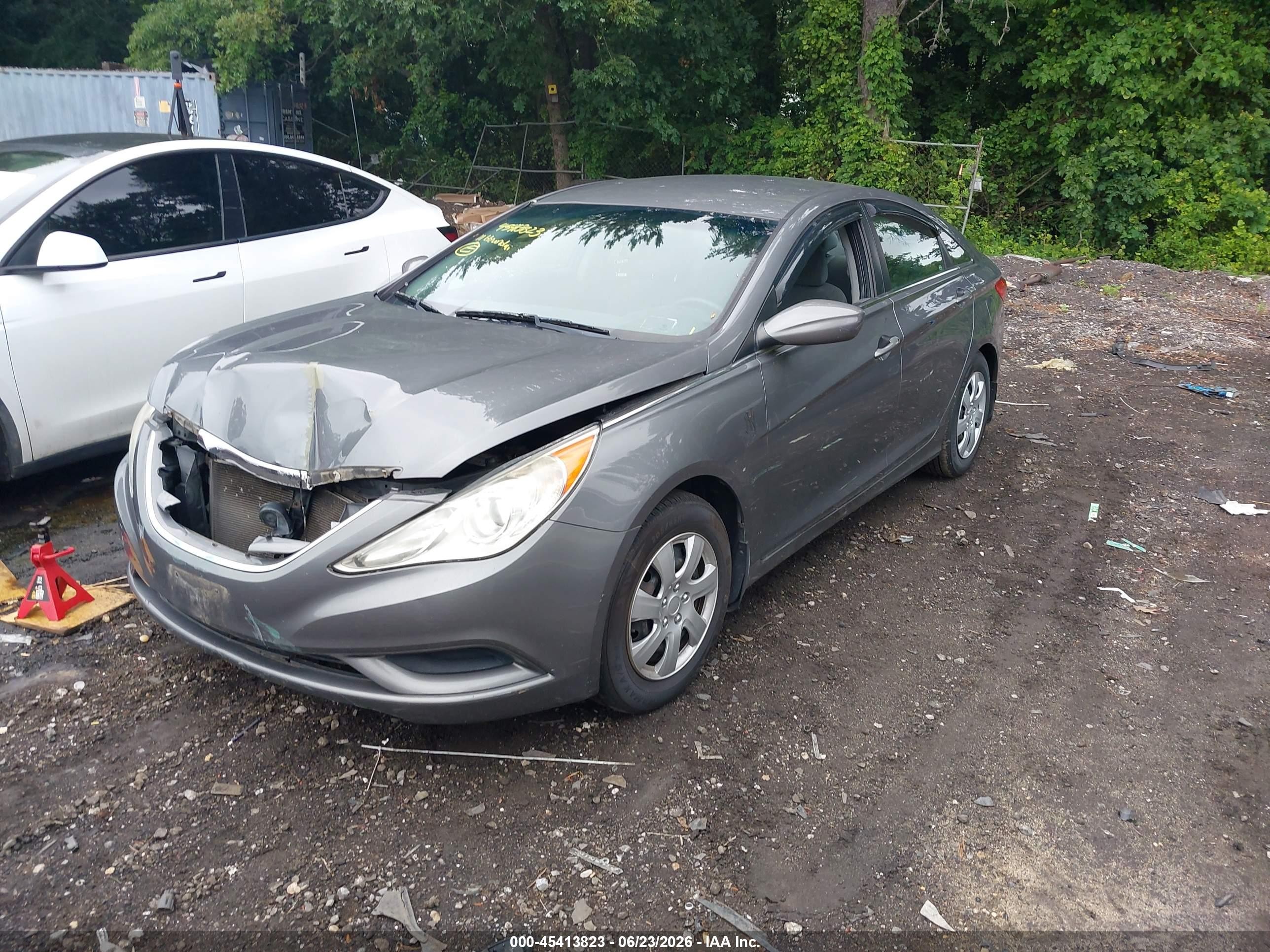 2011 Hyundai Sonata Gls Gray vin: 5NPEB4AC2BH171662