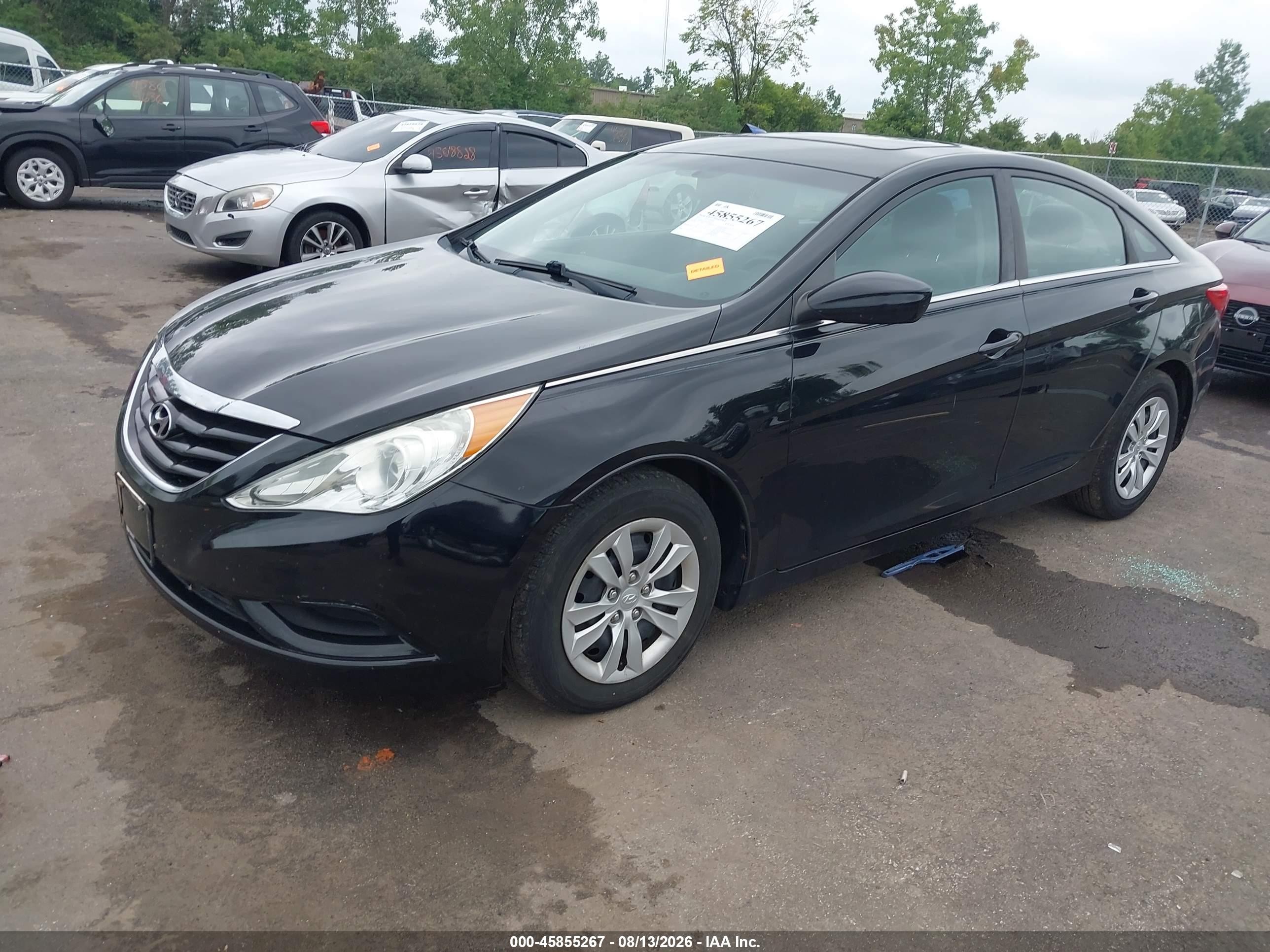 2011 Hyundai Sonata Gls Black vin: 5NPEB4AC2BH191054