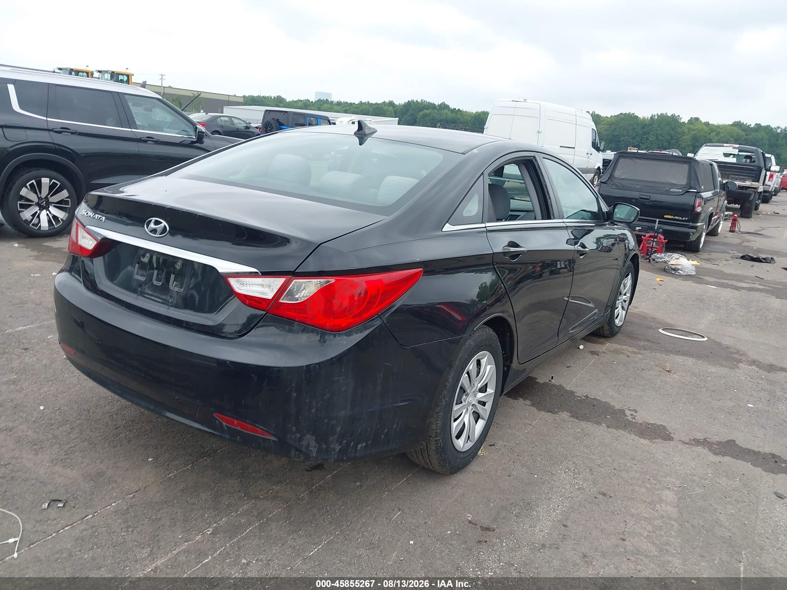 2011 Hyundai Sonata Gls Black vin: 5NPEB4AC2BH191054