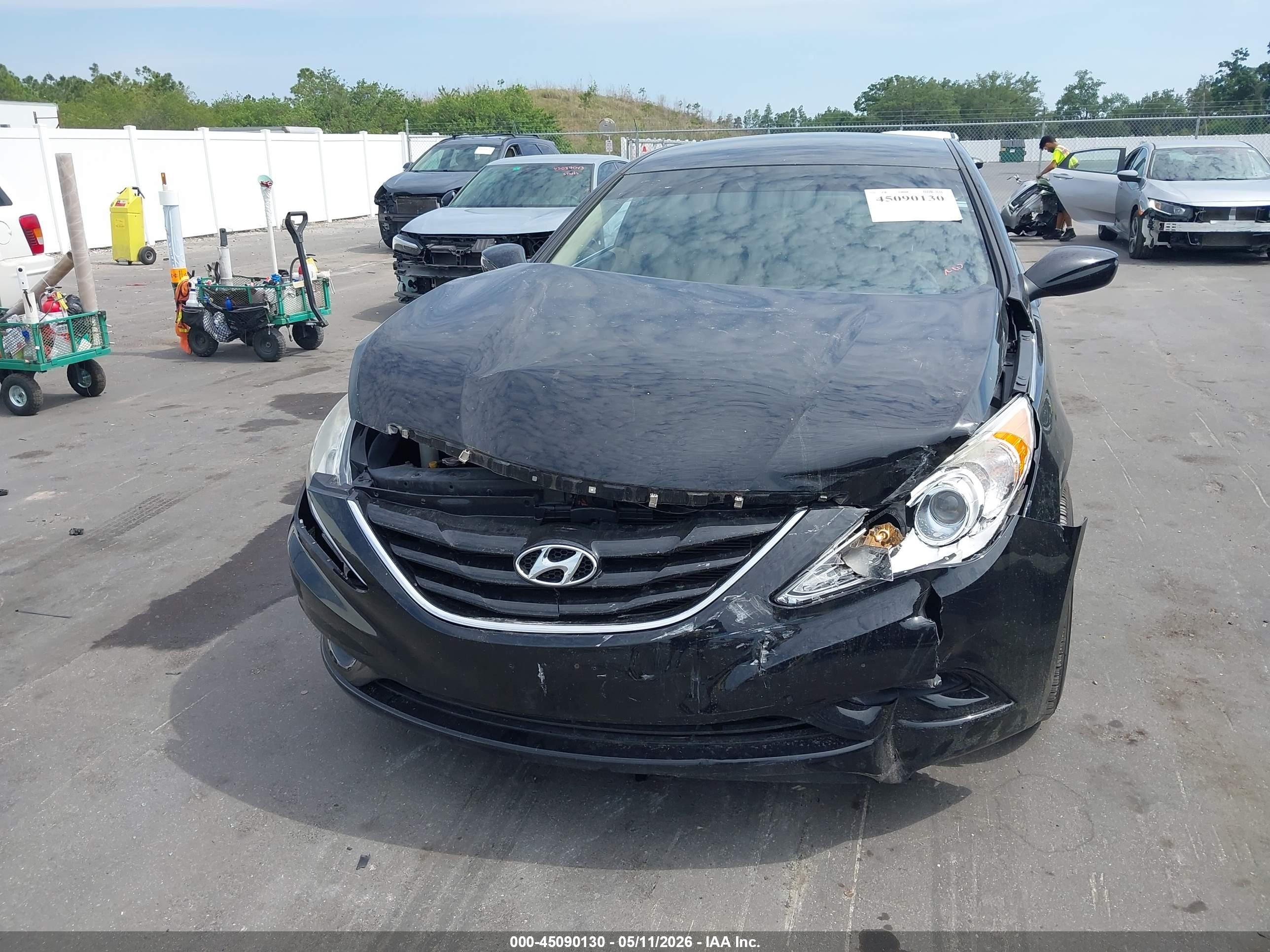 2011 Hyundai Sonata Gls Black vin: 5NPEB4AC2BH204756