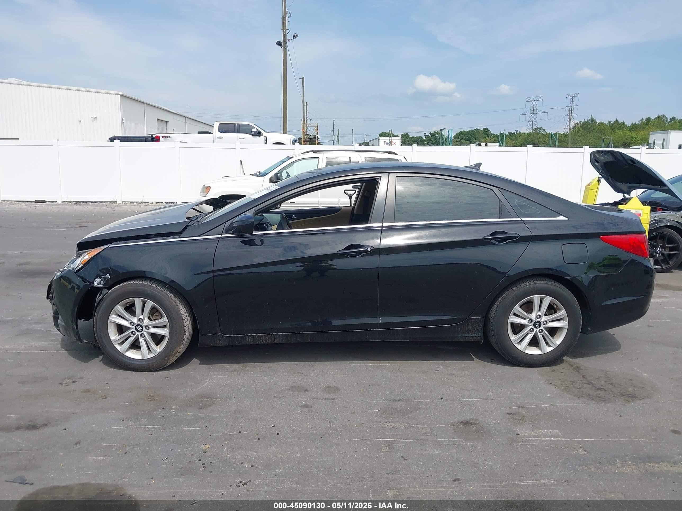 2011 Hyundai Sonata Gls Black vin: 5NPEB4AC2BH204756