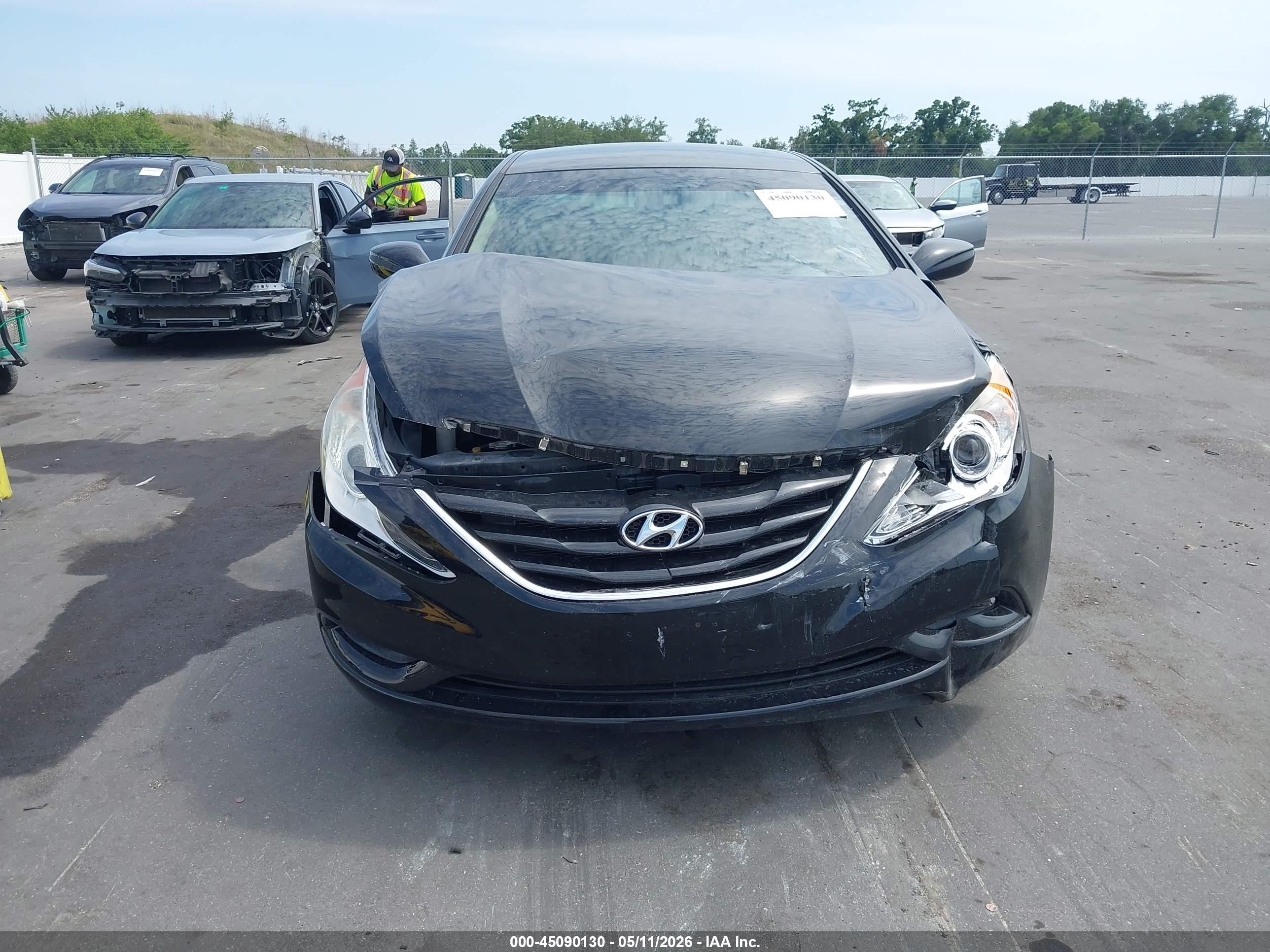 2011 Hyundai Sonata Gls Black vin: 5NPEB4AC2BH204756