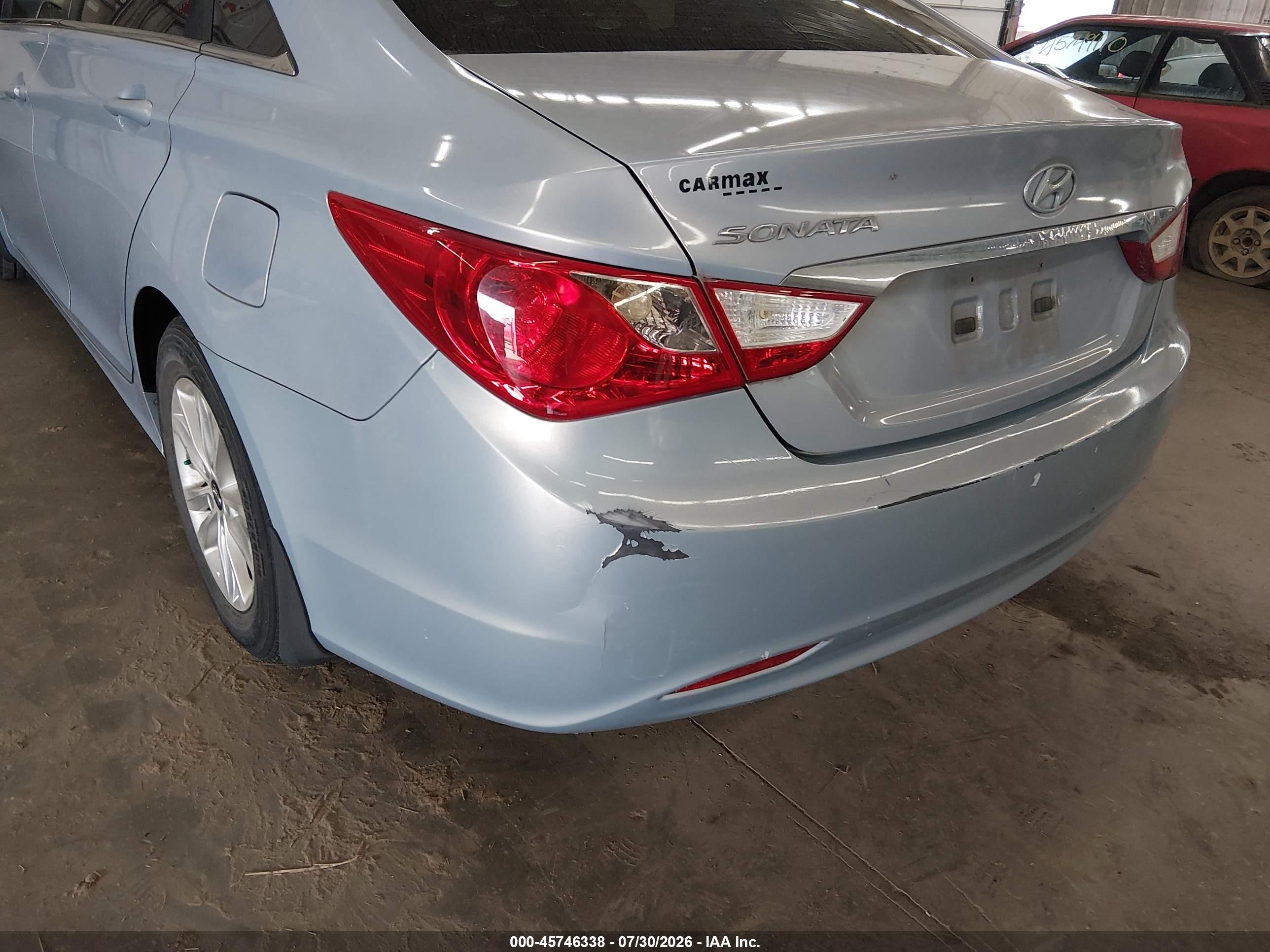 2011 Hyundai Sonata Gls Light Blue vin: 5NPEB4AC2BH219497
