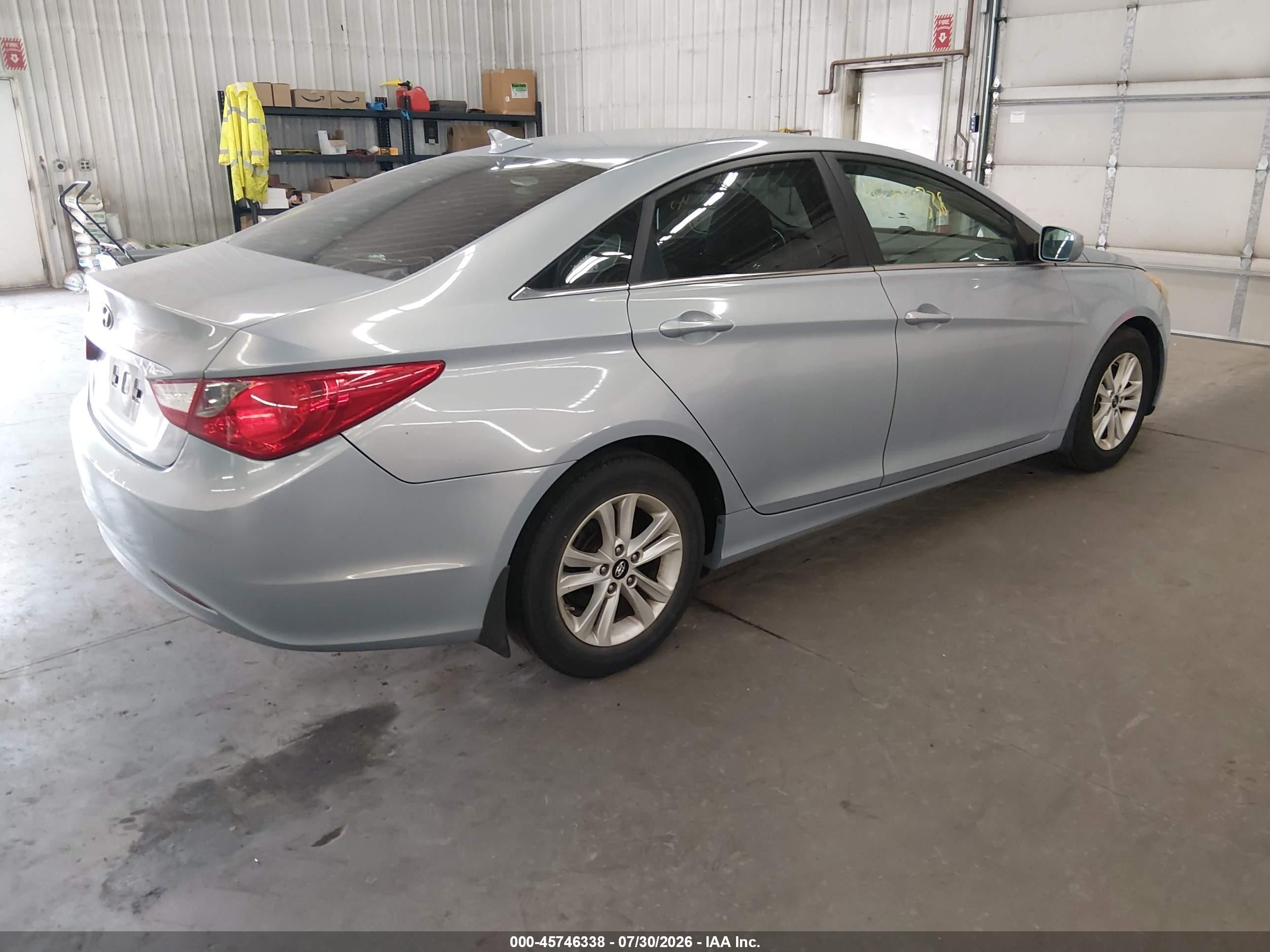 2011 Hyundai Sonata Gls Light Blue vin: 5NPEB4AC2BH219497