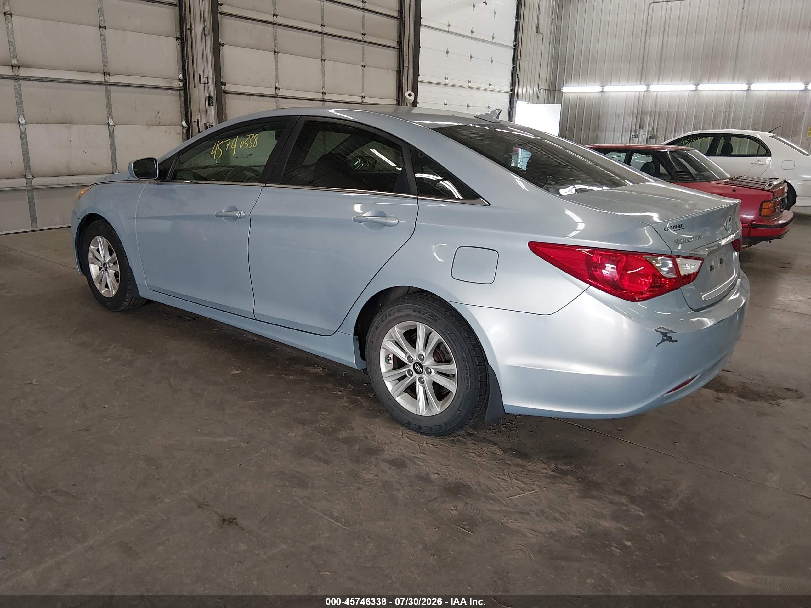 2011 Hyundai Sonata Gls Light Blue vin: 5NPEB4AC2BH219497