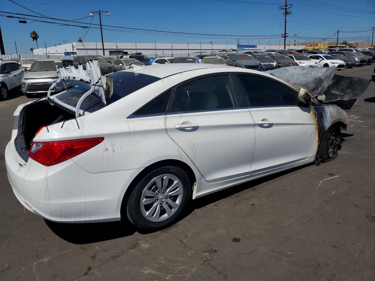 2011 Hyundai Sonata Gls White vin: 5NPEB4AC2BH237031