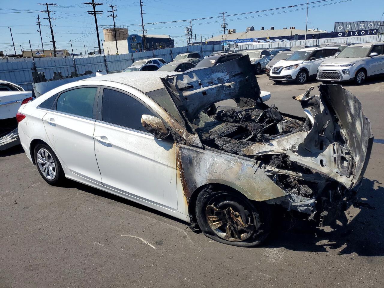2011 Hyundai Sonata Gls White vin: 5NPEB4AC2BH237031