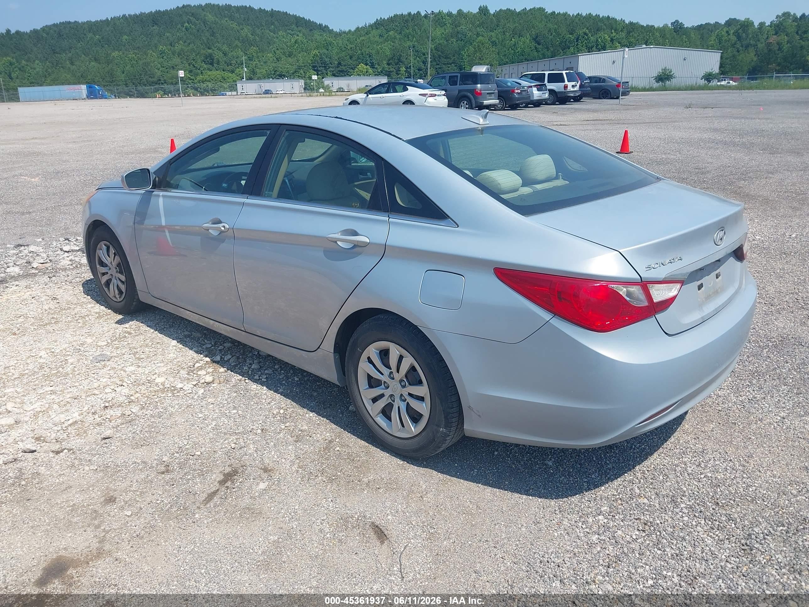 2011 Hyundai Sonata Gls Light Blue vin: 5NPEB4AC2BH261703