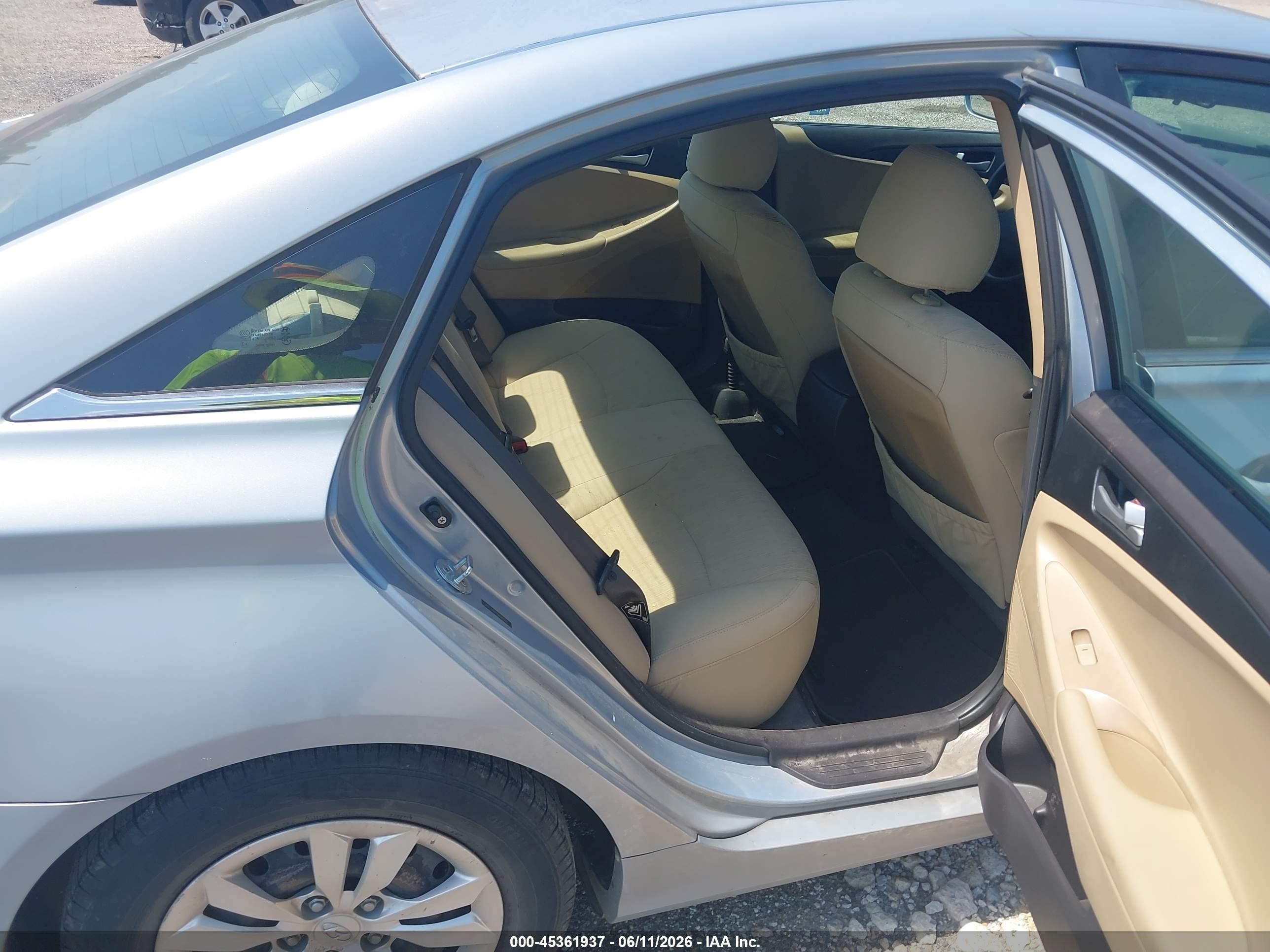2011 Hyundai Sonata Gls Light Blue vin: 5NPEB4AC2BH261703