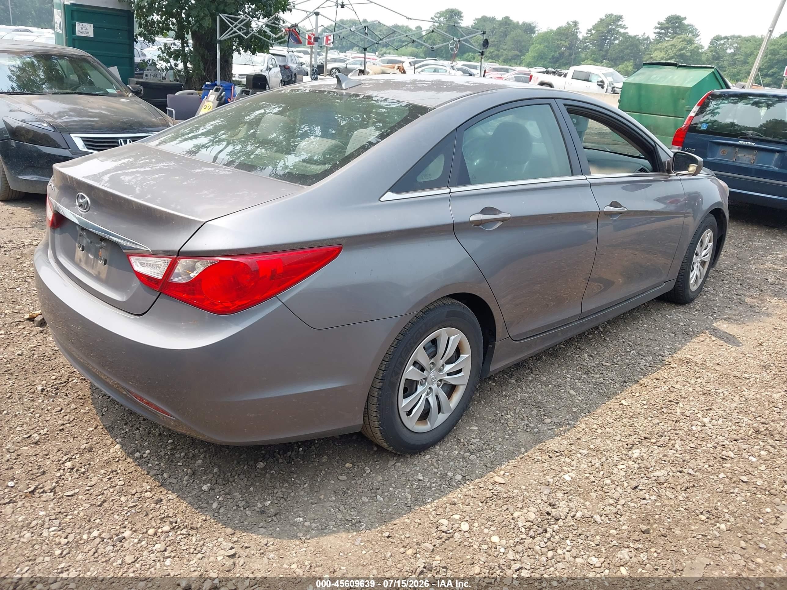2011 Hyundai Sonata Gls Серый vin: 5NPEB4AC2BH275844