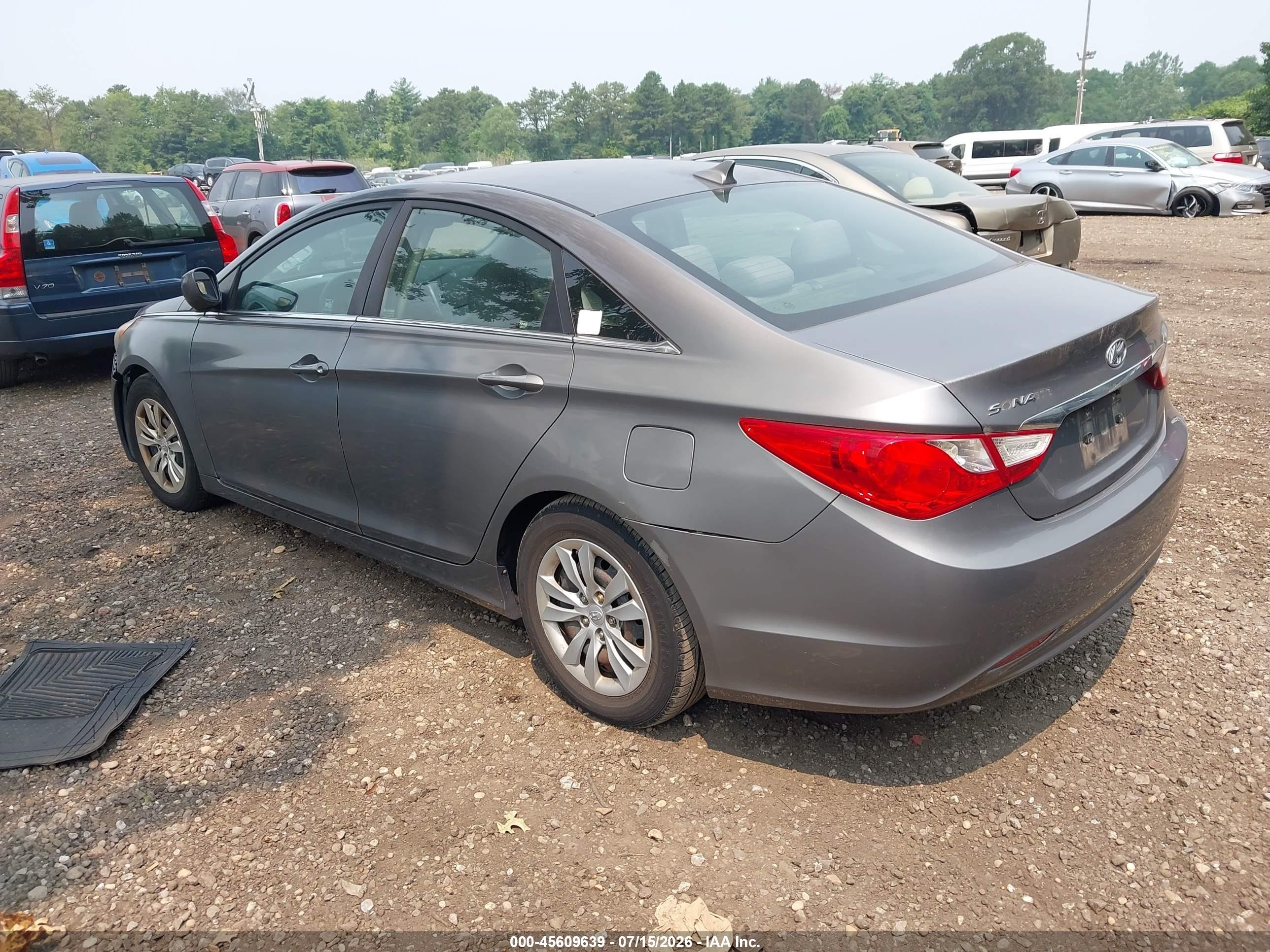 2011 Hyundai Sonata Gls Серый vin: 5NPEB4AC2BH275844