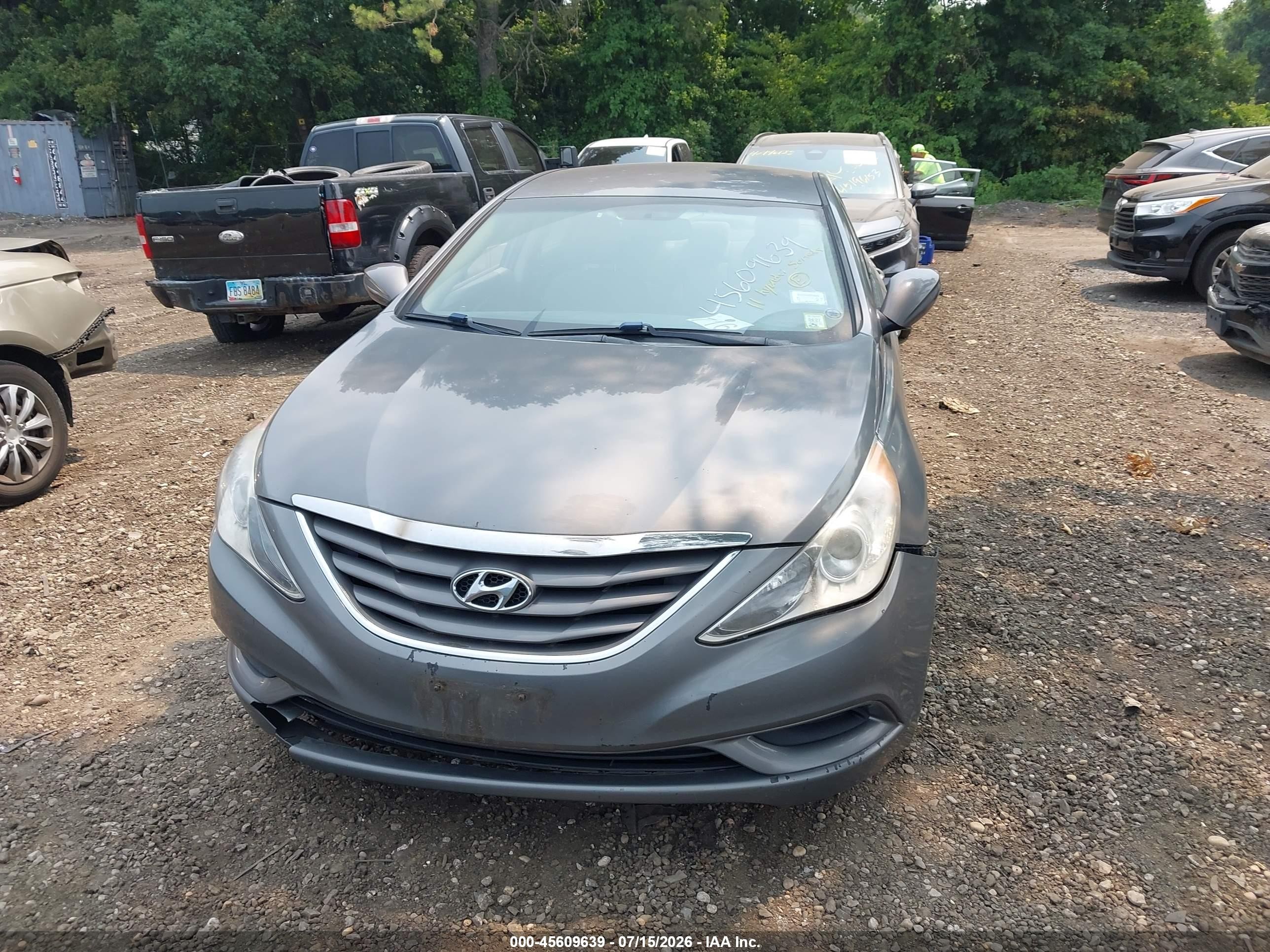 2011 Hyundai Sonata Gls Серый vin: 5NPEB4AC2BH275844