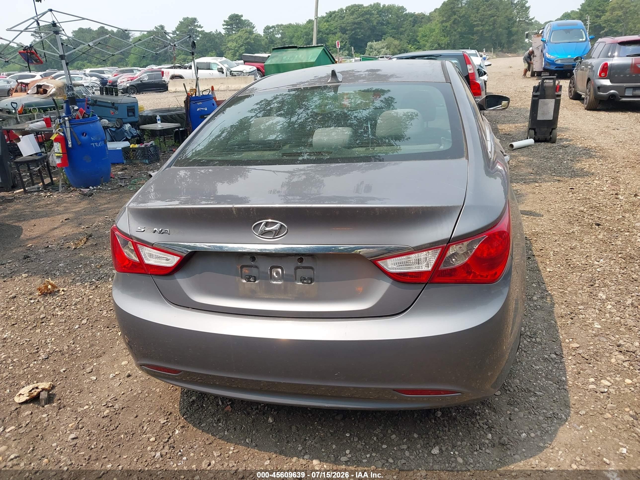 2011 Hyundai Sonata Gls Серый vin: 5NPEB4AC2BH275844