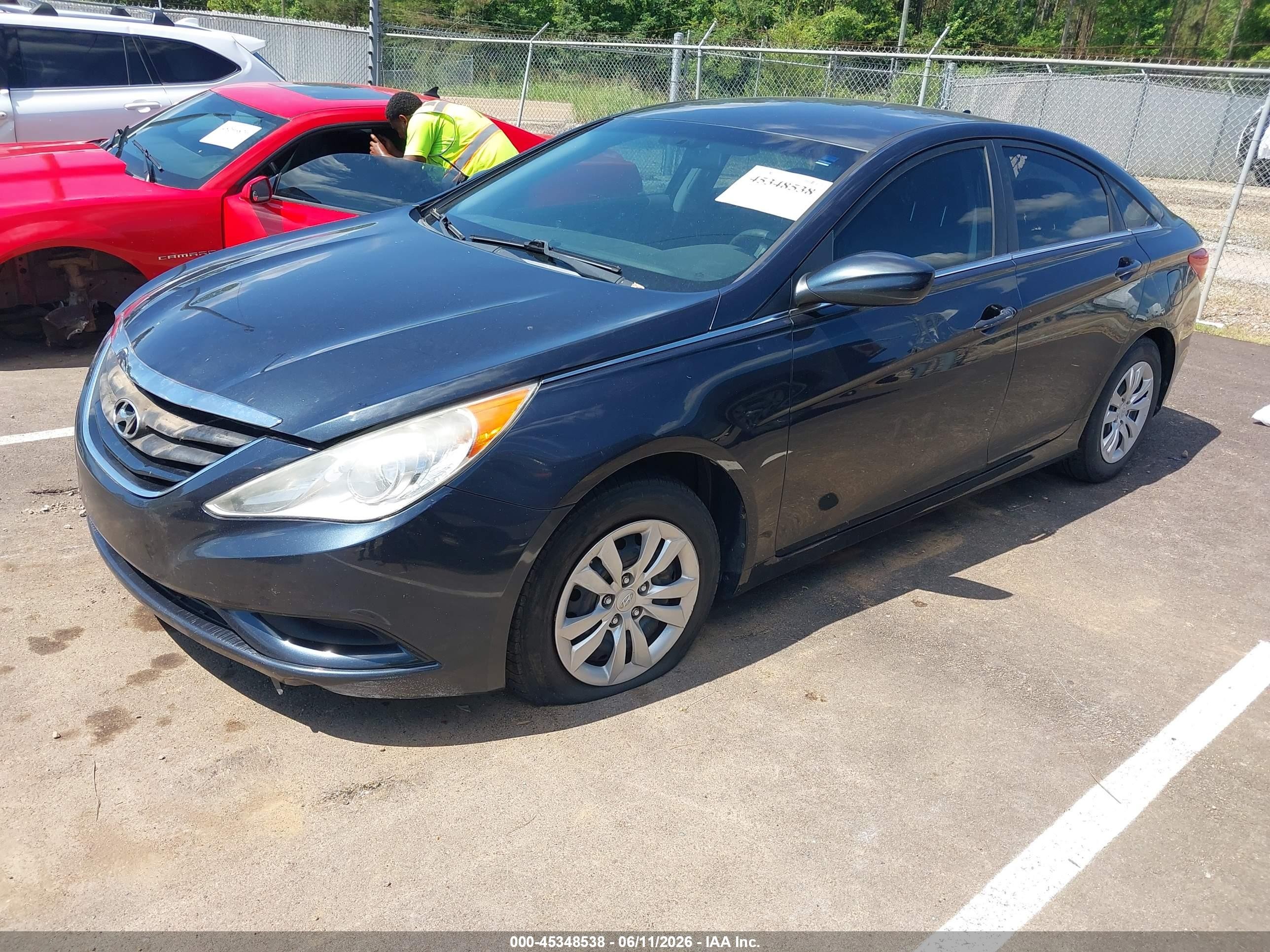 2011 Hyundai Sonata Gls Blue vin: 5NPEB4AC2BH292689