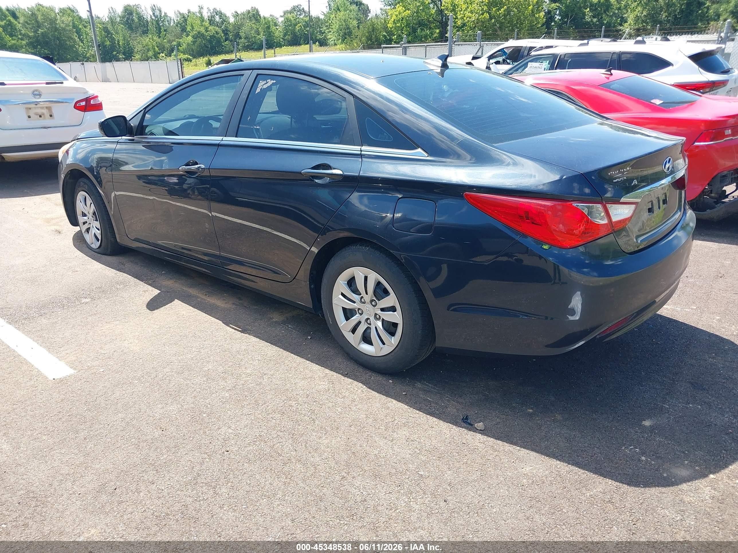 2011 Hyundai Sonata Gls Blue vin: 5NPEB4AC2BH292689