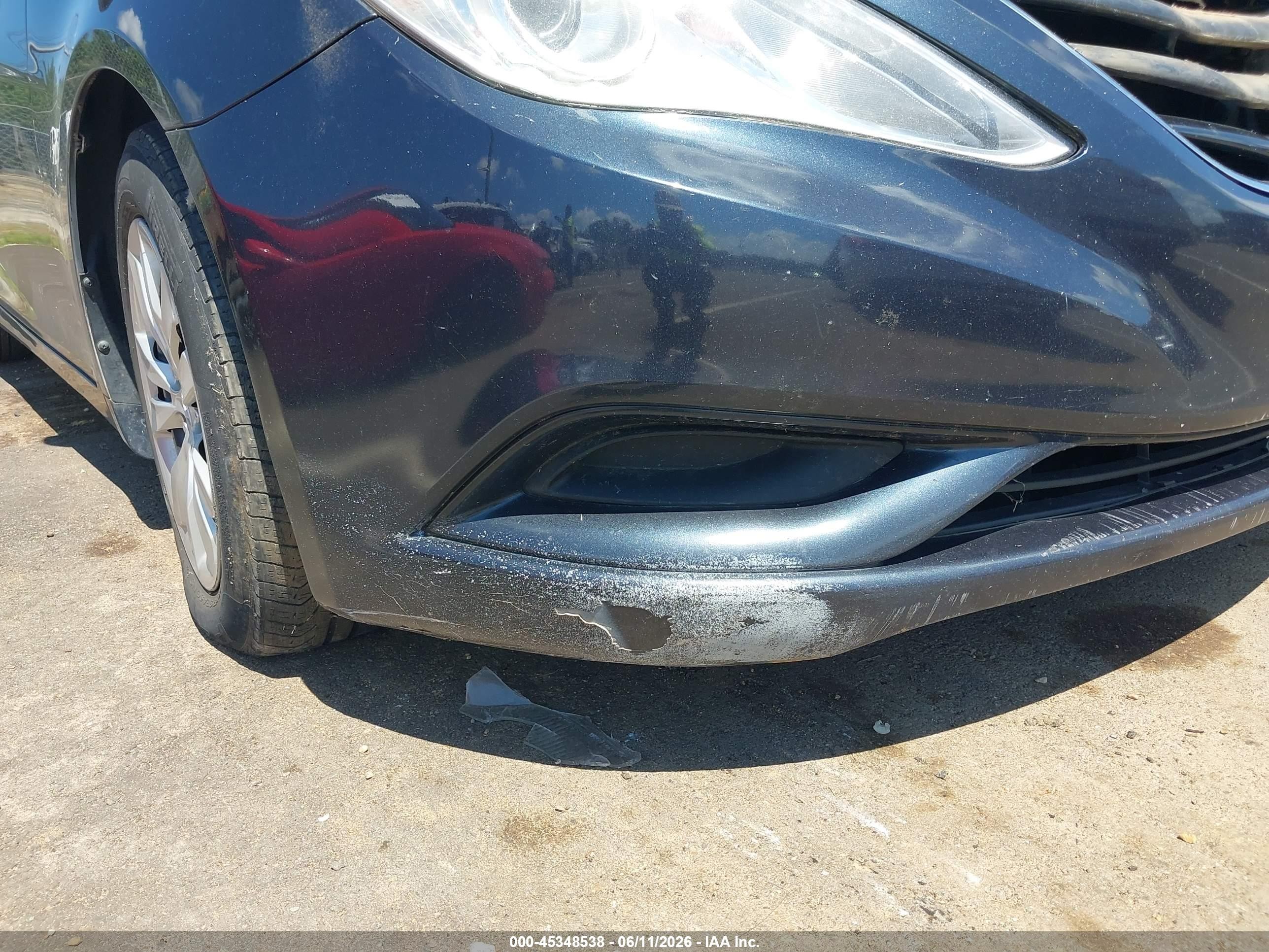2011 Hyundai Sonata Gls Blue vin: 5NPEB4AC2BH292689