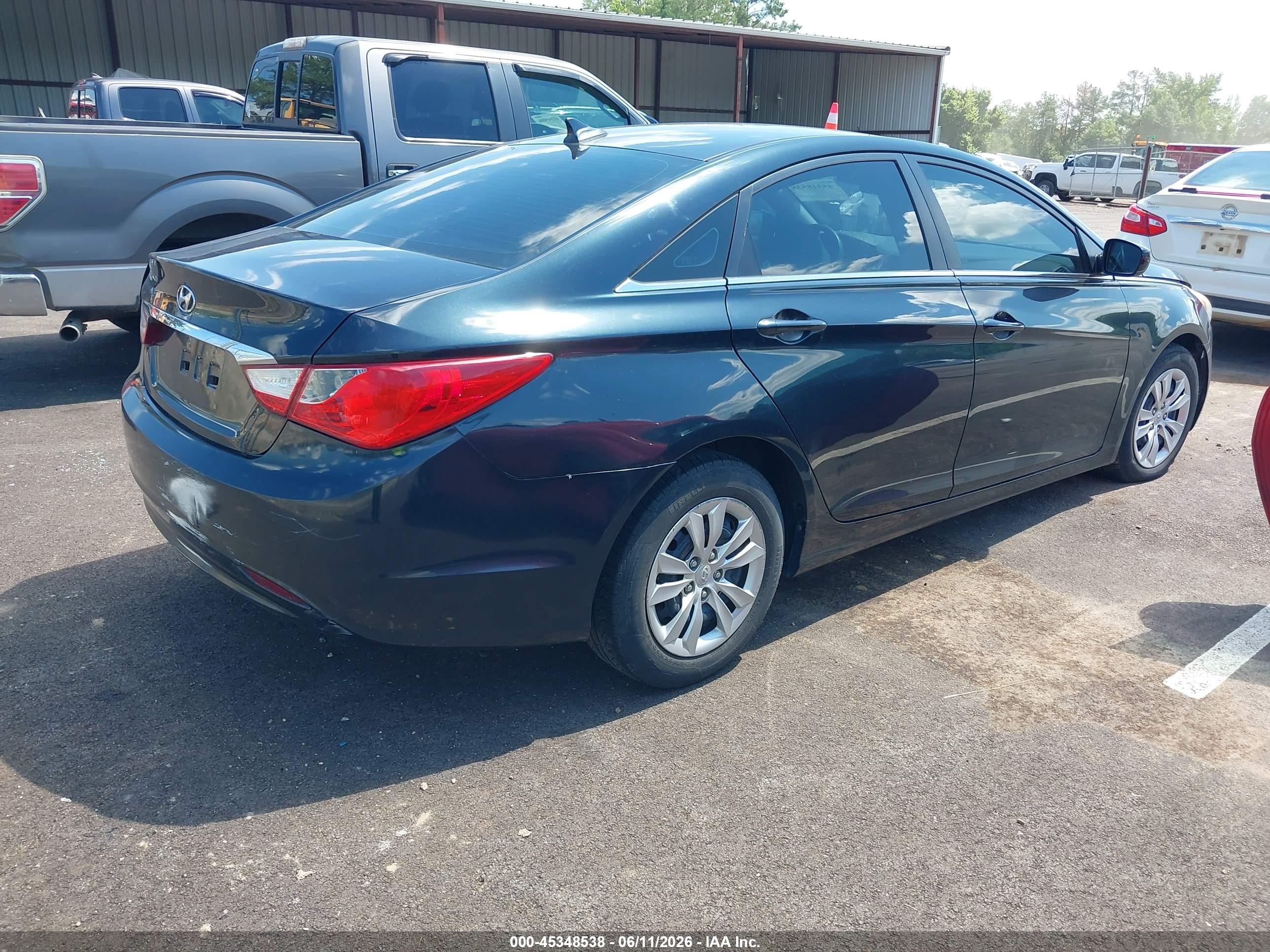 2011 Hyundai Sonata Gls Blue vin: 5NPEB4AC2BH292689