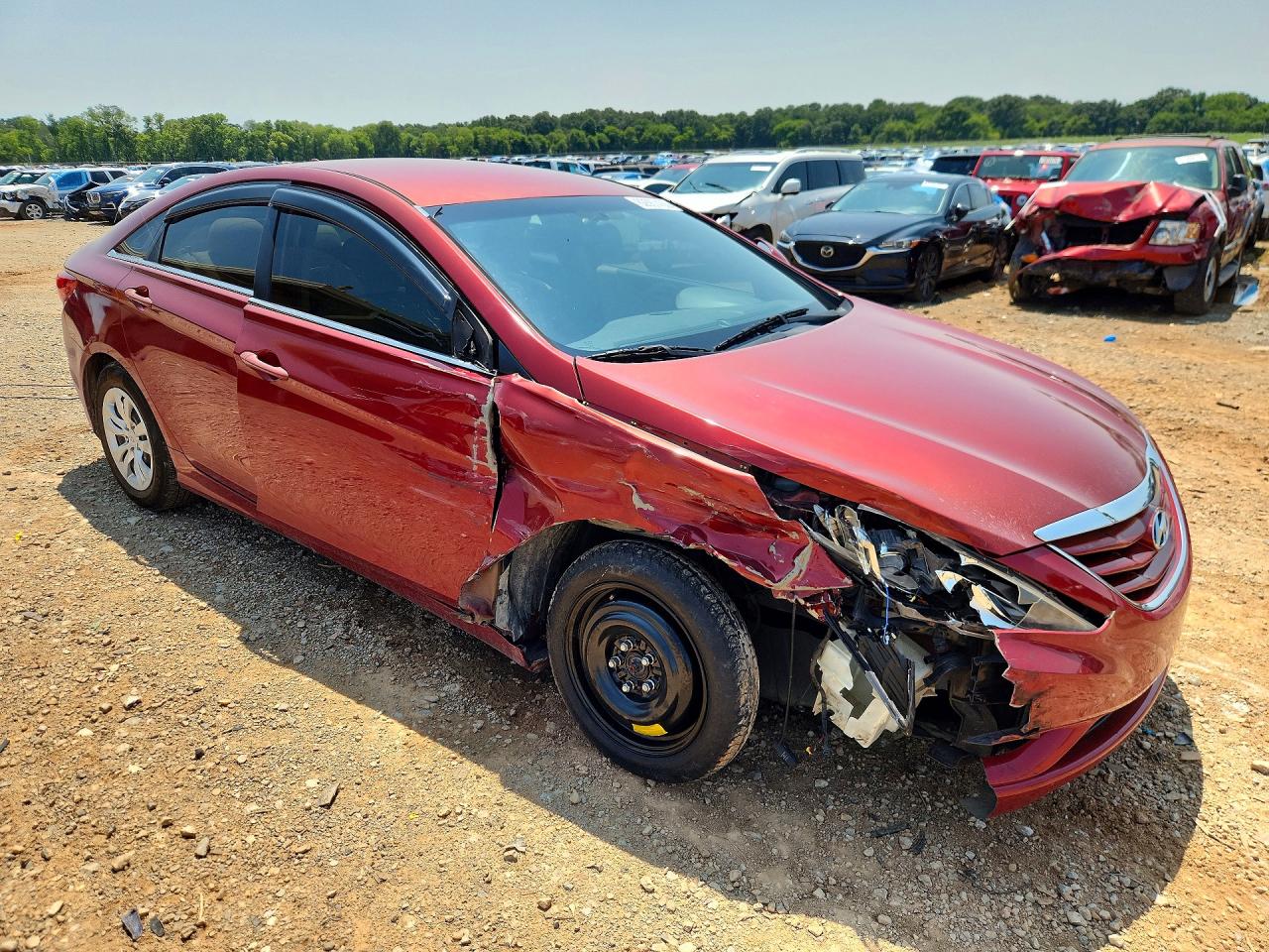 2011 Hyundai Sonata Gls Red vin: 5NPEB4AC2BH304629