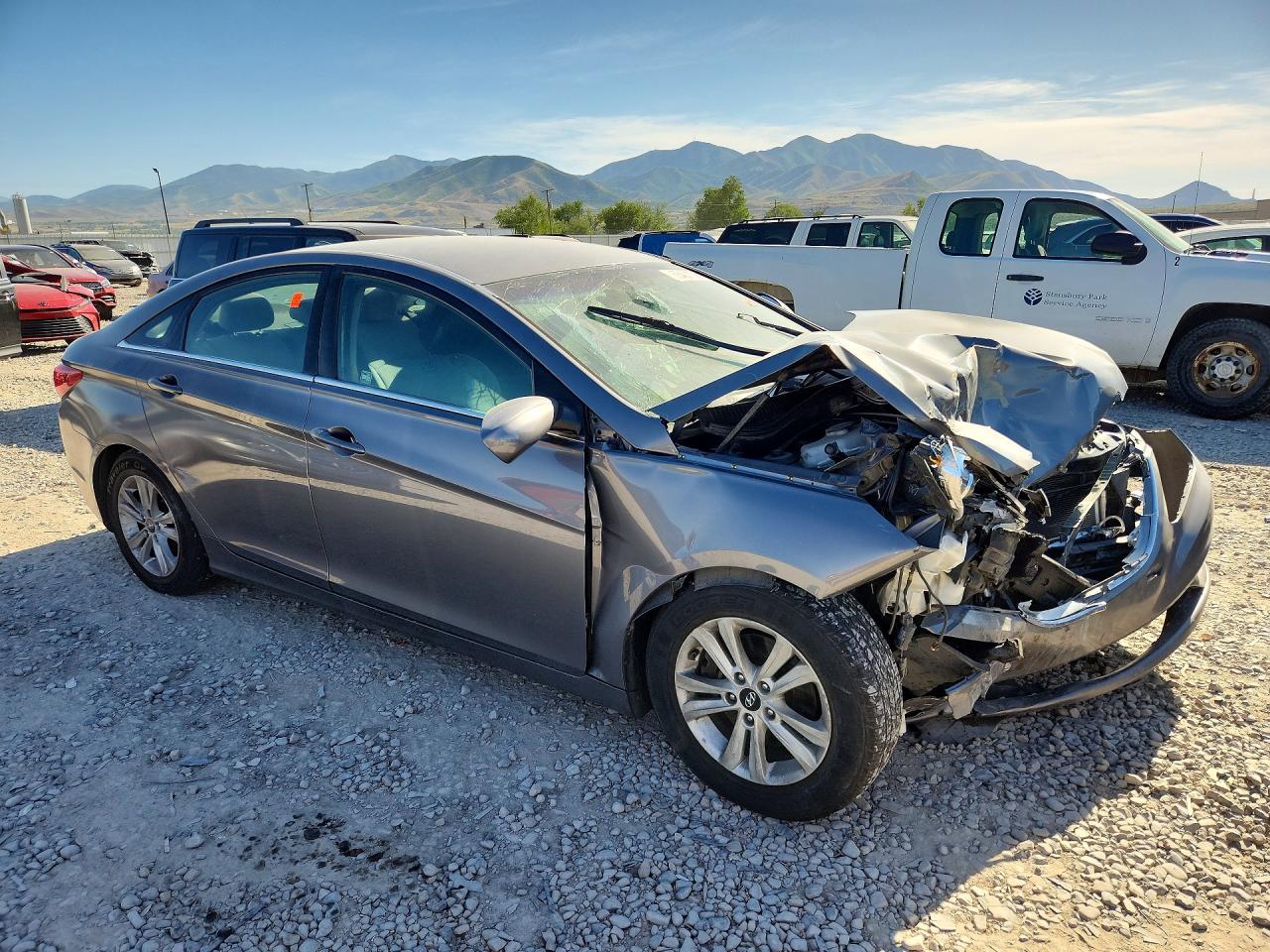 2012 Hyundai Sonata Gls Gray vin: 5NPEB4AC2CH310772