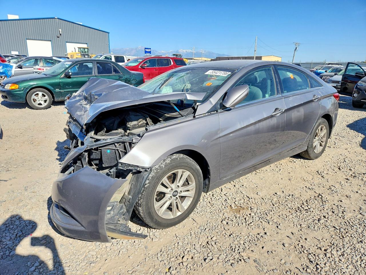 2012 Hyundai Sonata Gls Gray vin: 5NPEB4AC2CH310772