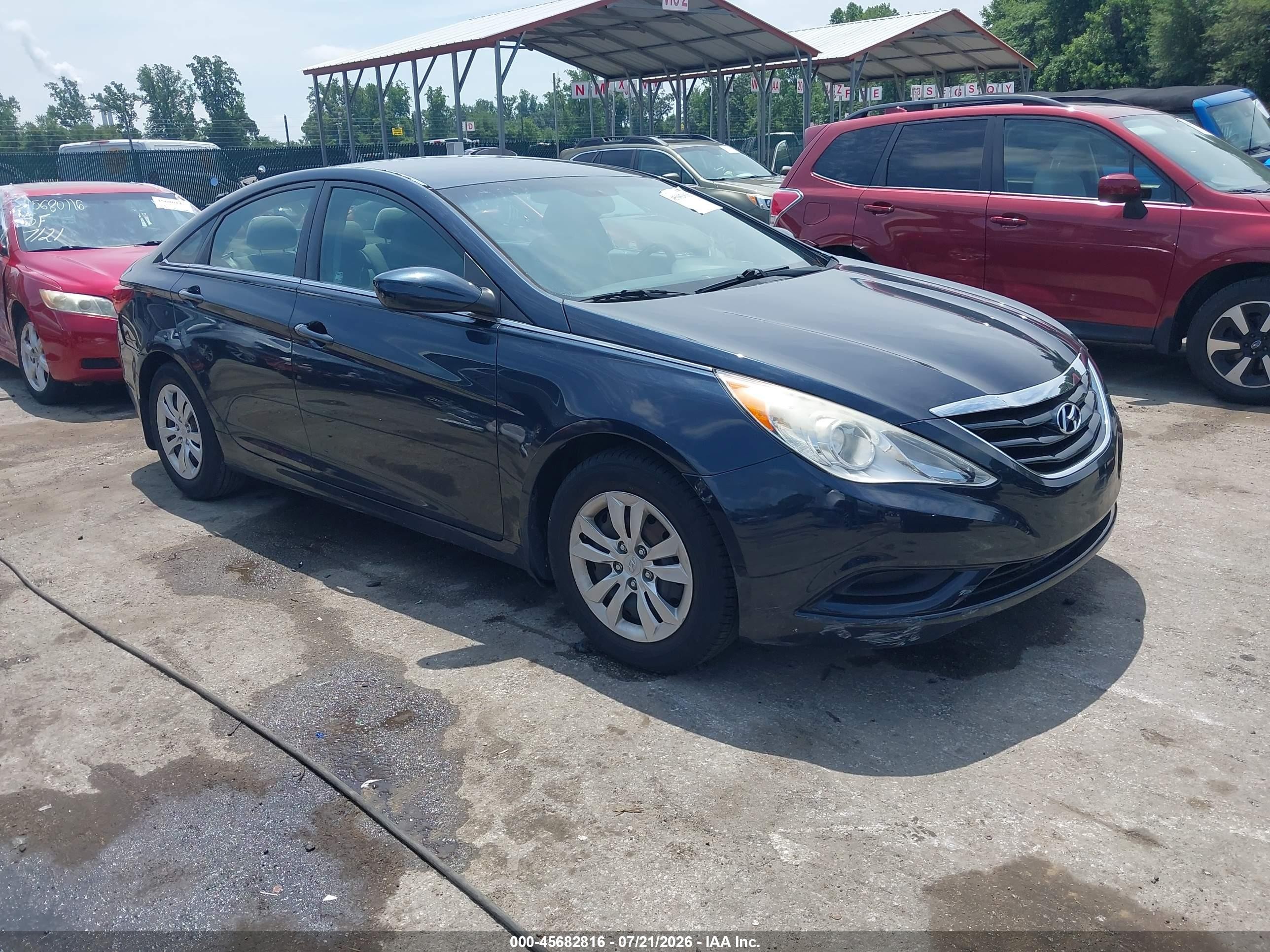 2012 Hyundai Sonata Gls Black vin: 5NPEB4AC2CH341018