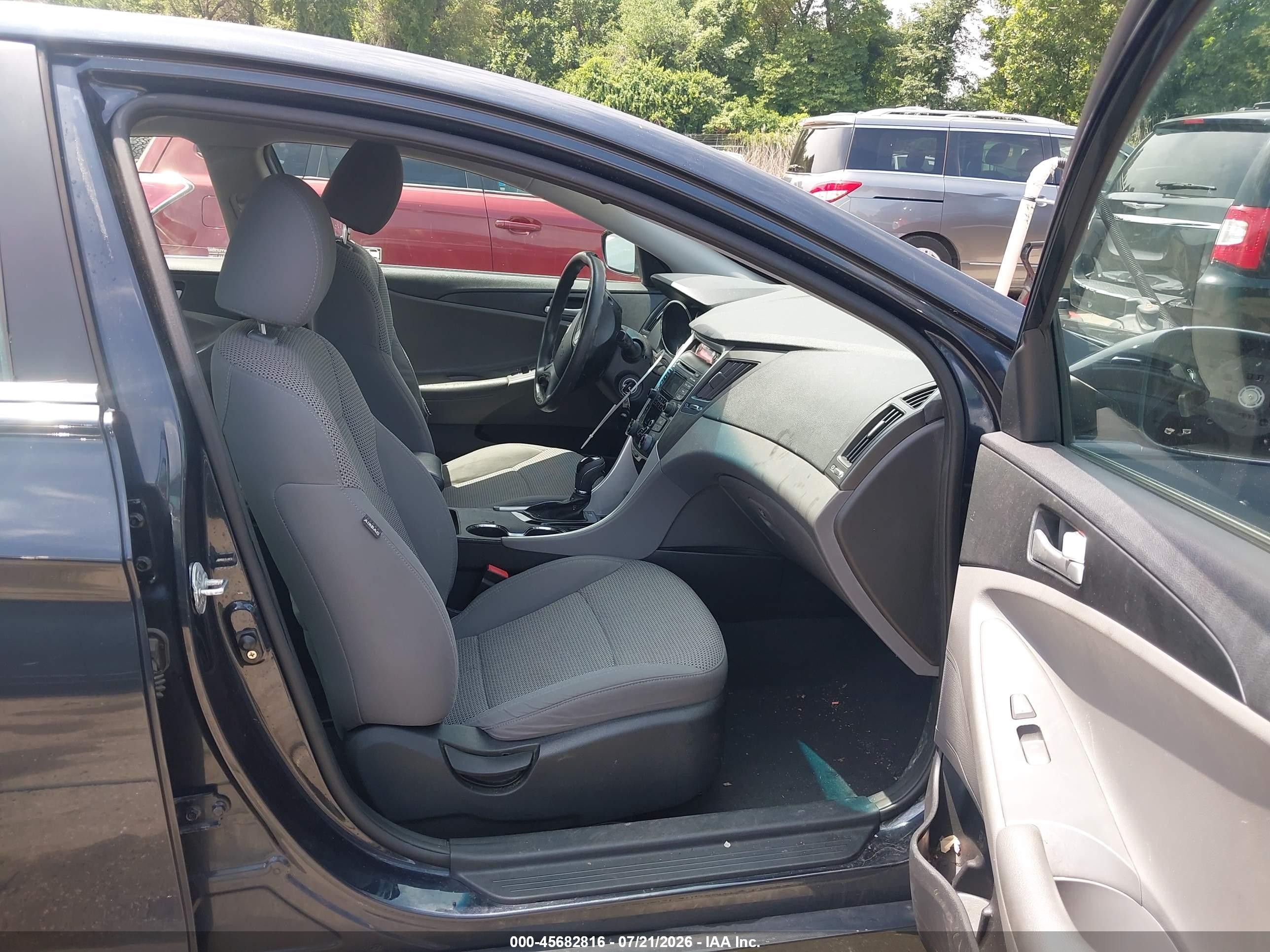 2012 Hyundai Sonata Gls Black vin: 5NPEB4AC2CH341018