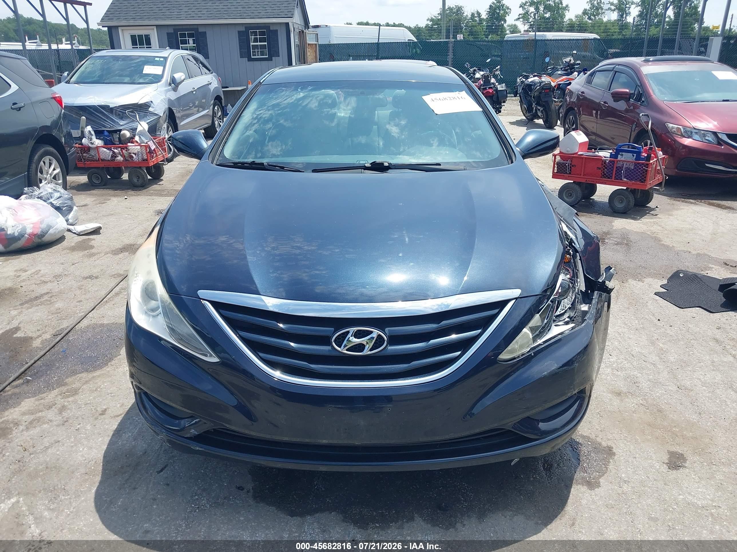 2012 Hyundai Sonata Gls Black vin: 5NPEB4AC2CH341018