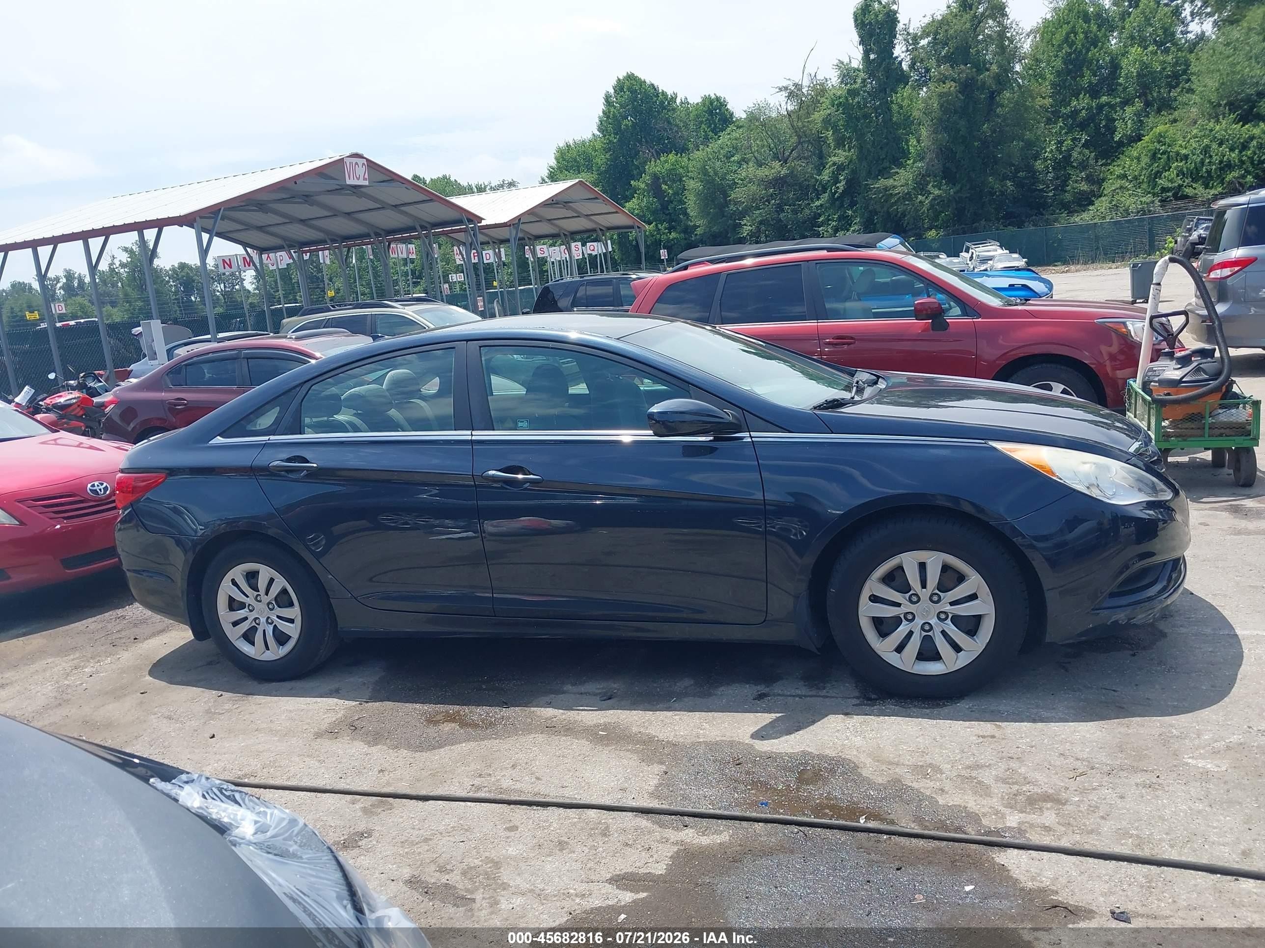 2012 Hyundai Sonata Gls Black vin: 5NPEB4AC2CH341018