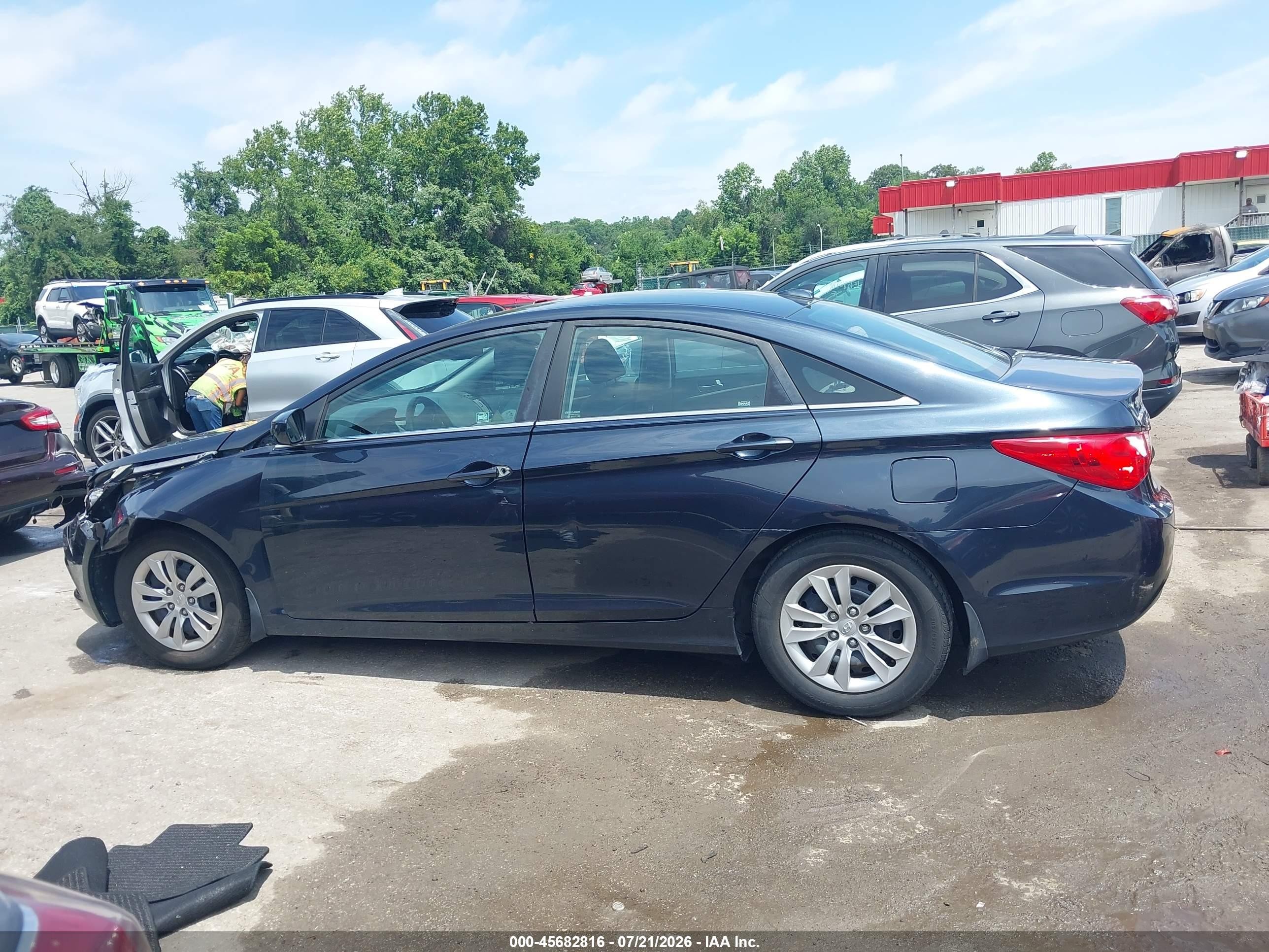 2012 Hyundai Sonata Gls Black vin: 5NPEB4AC2CH341018