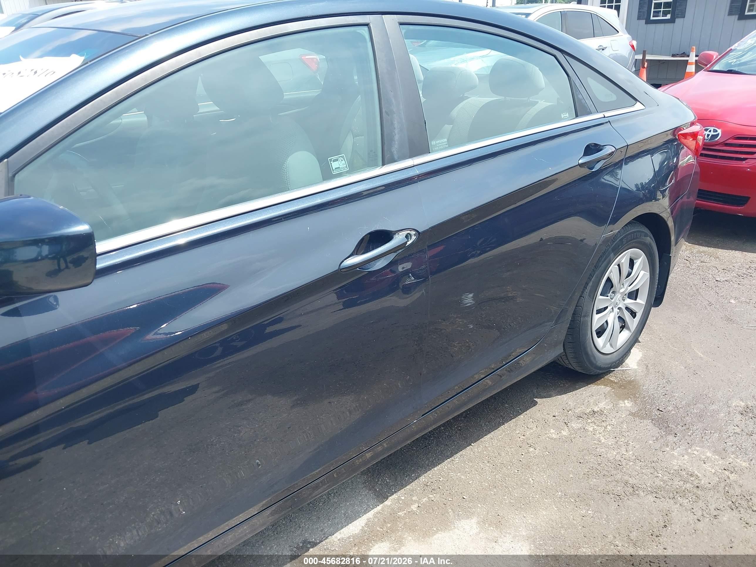 2012 Hyundai Sonata Gls Black vin: 5NPEB4AC2CH341018