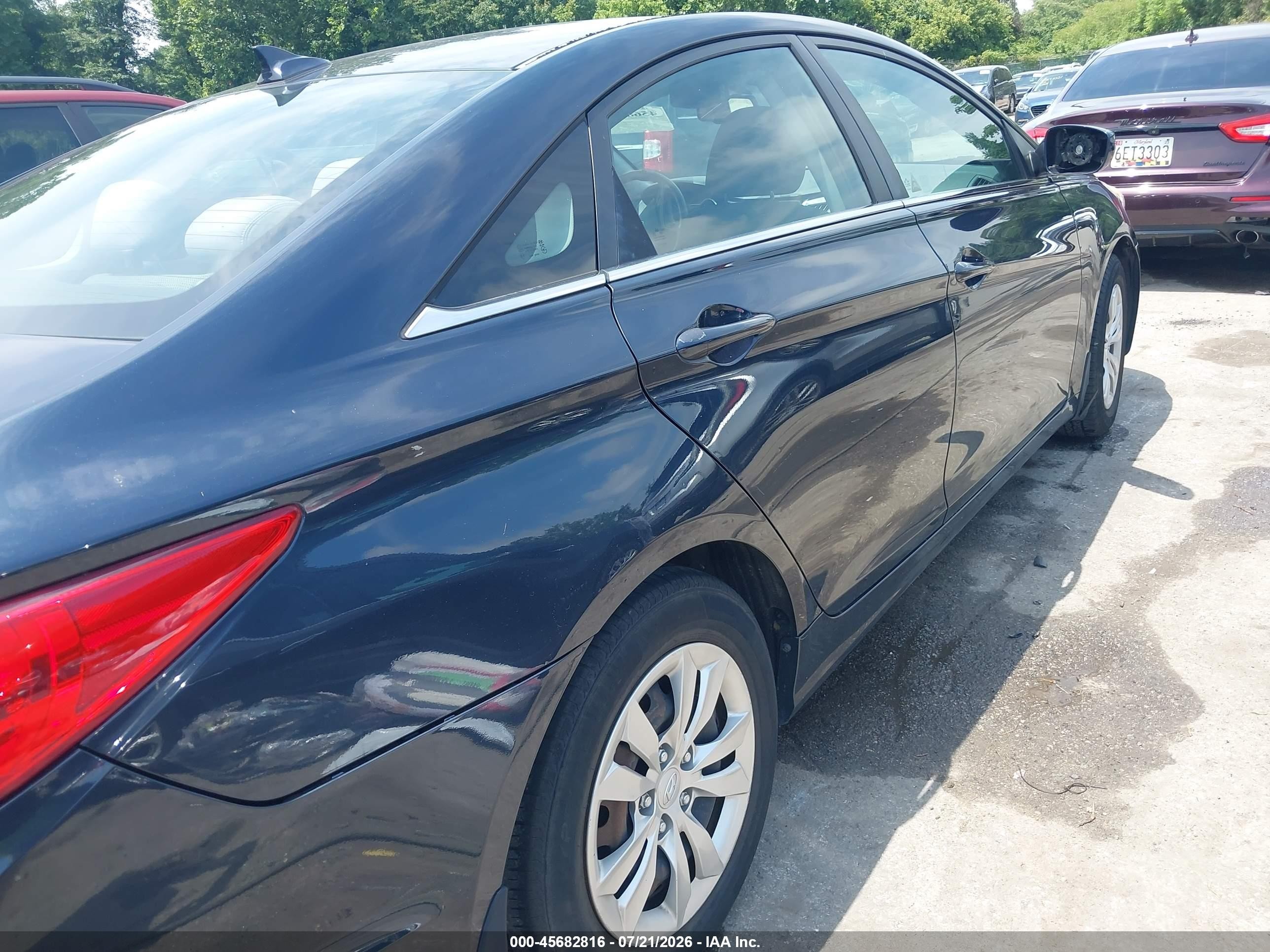 2012 Hyundai Sonata Gls Black vin: 5NPEB4AC2CH341018