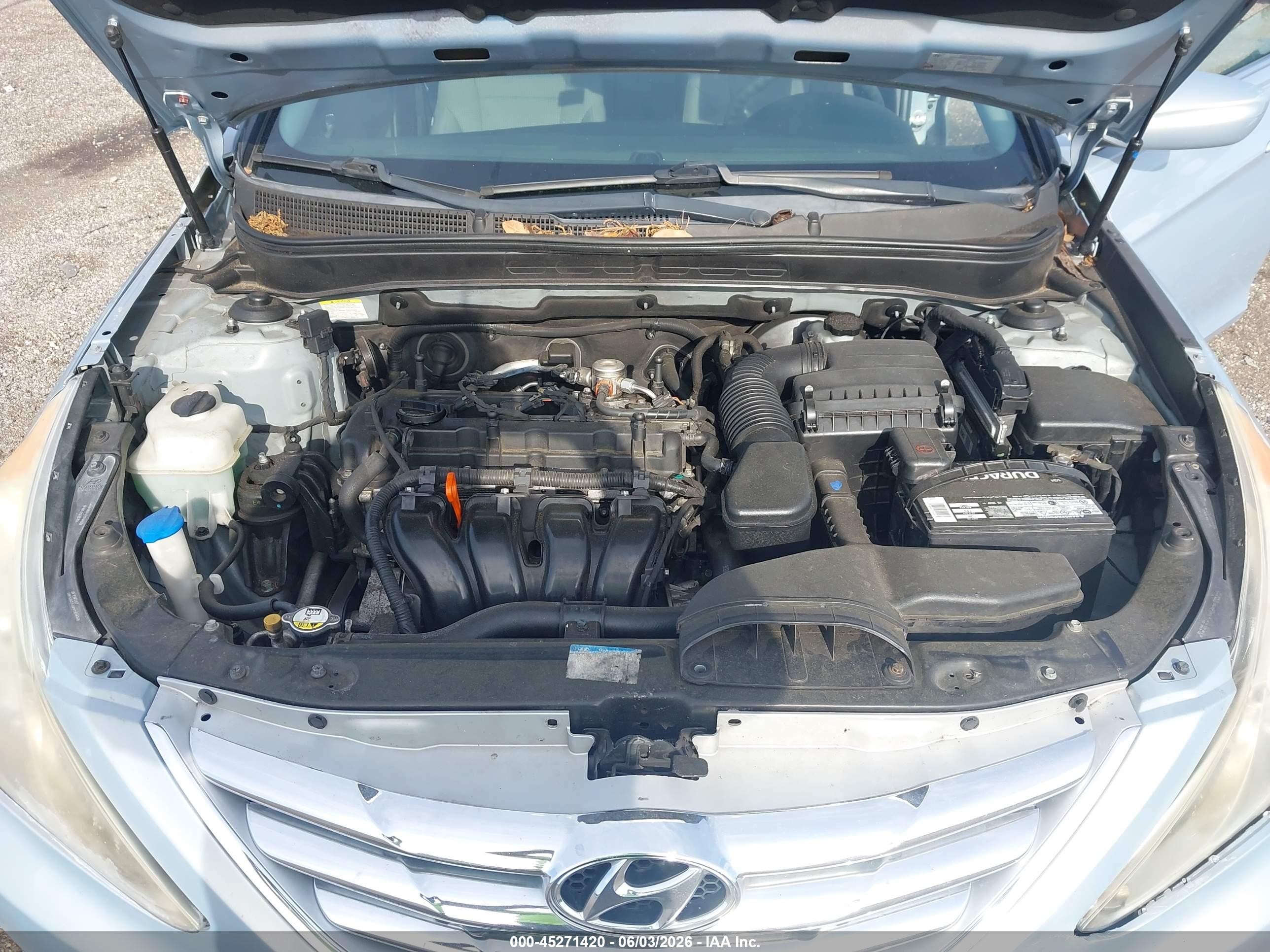 2012 Hyundai Sonata Gls Light Blue vin: 5NPEB4AC2CH346185