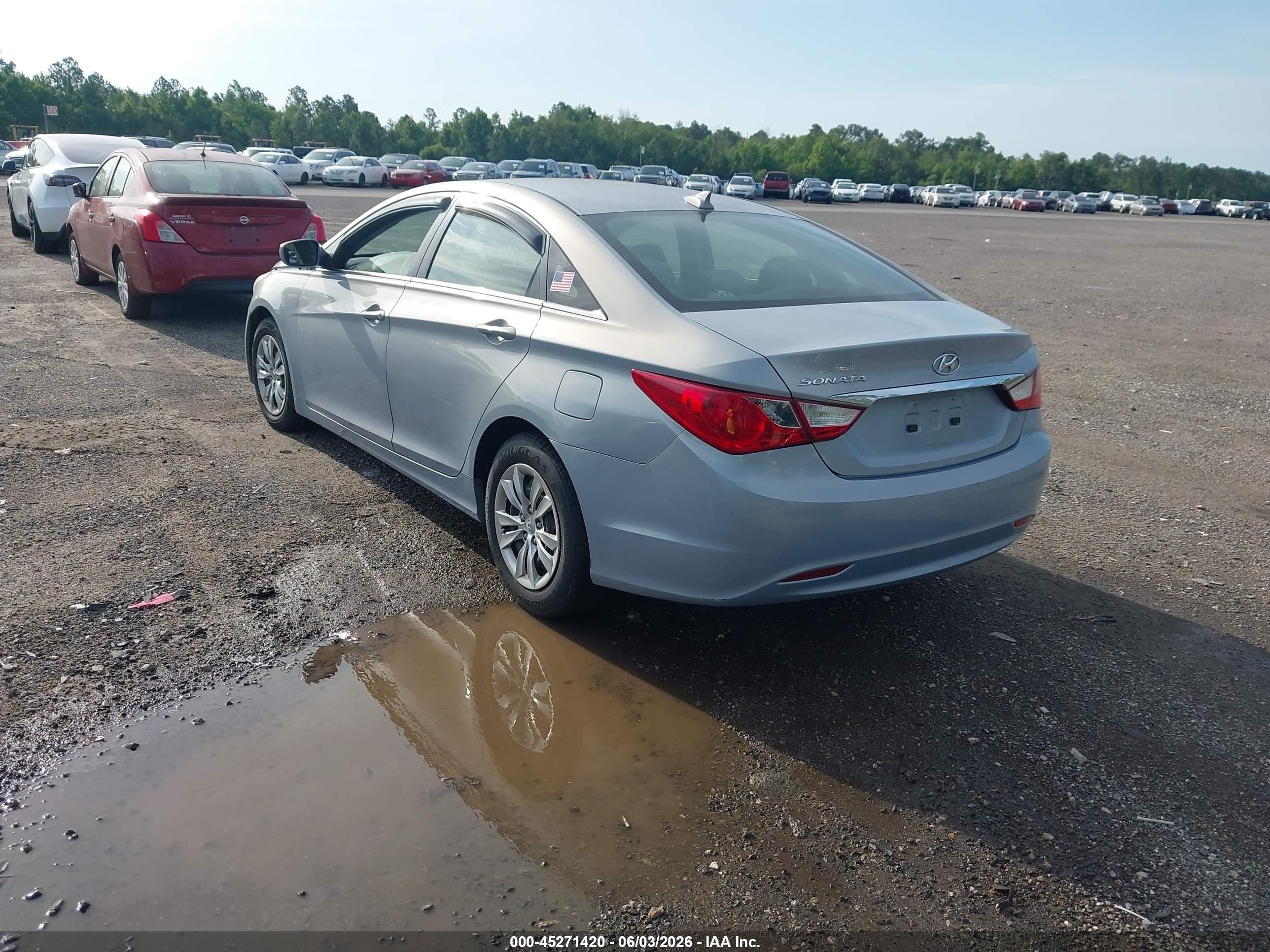 2012 Hyundai Sonata Gls Light Blue vin: 5NPEB4AC2CH346185
