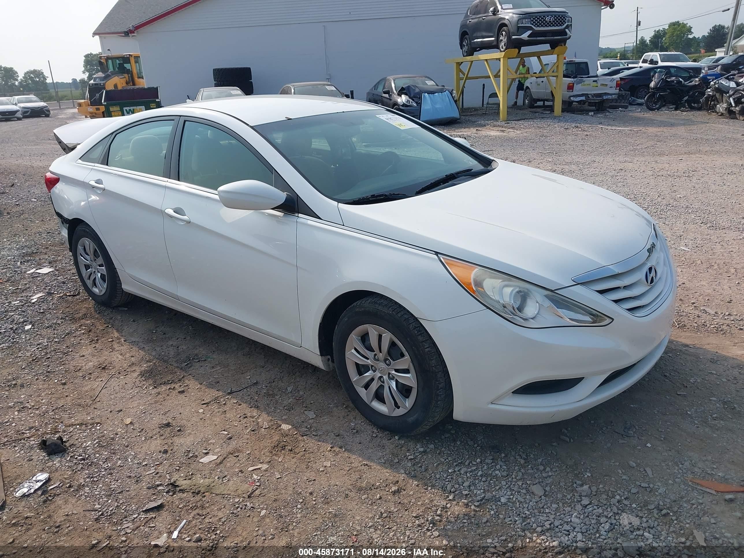 2012 Hyundai Sonata Gls Белый vin: 5NPEB4AC2CH348261