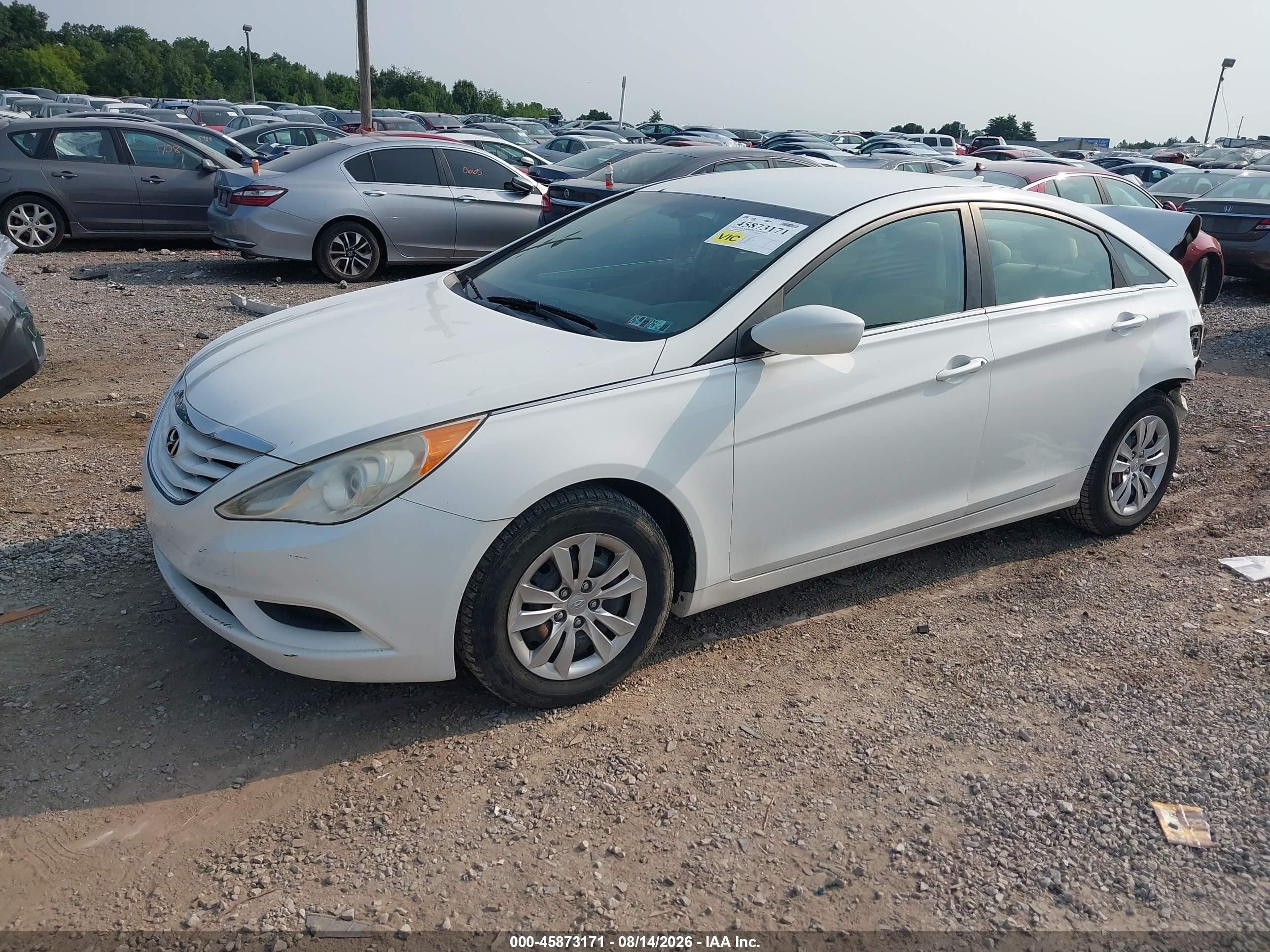 2012 Hyundai Sonata Gls Белый vin: 5NPEB4AC2CH348261