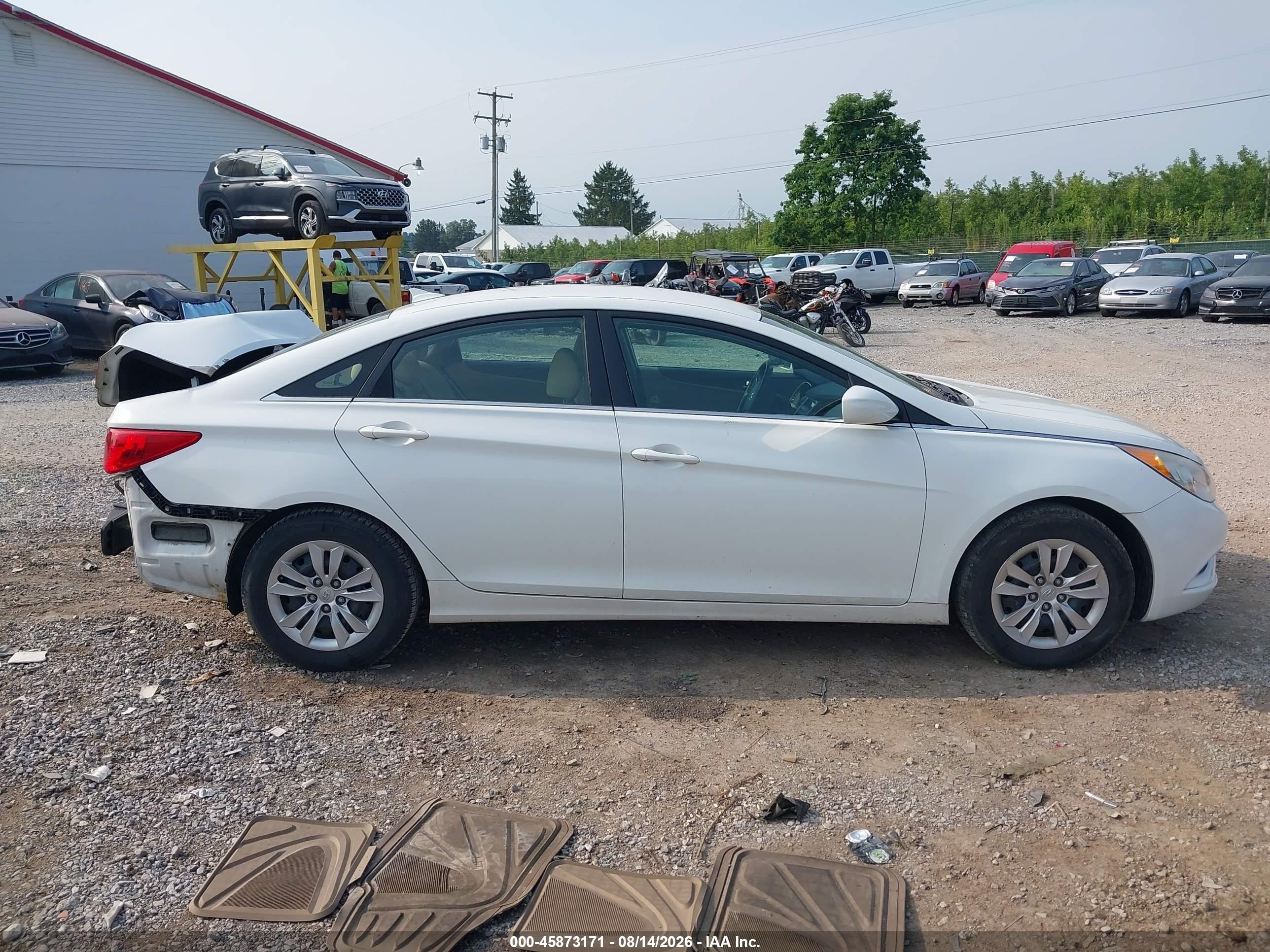 2012 Hyundai Sonata Gls Белый vin: 5NPEB4AC2CH348261