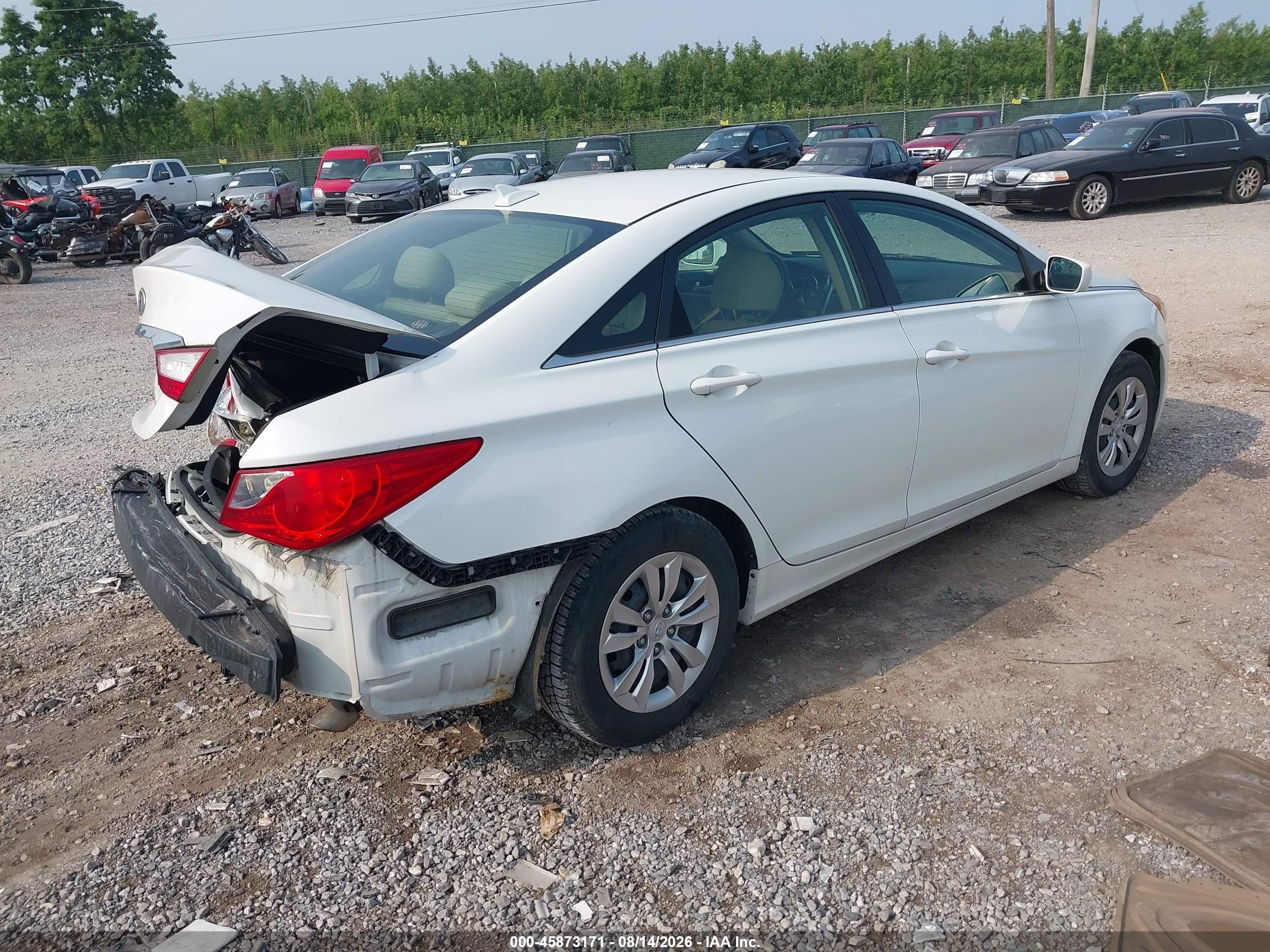 2012 Hyundai Sonata Gls Белый vin: 5NPEB4AC2CH348261