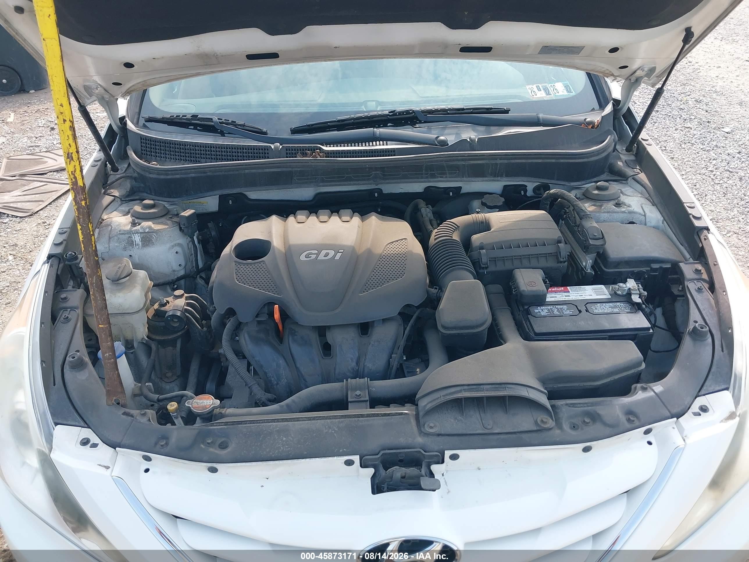2012 Hyundai Sonata Gls Белый vin: 5NPEB4AC2CH348261