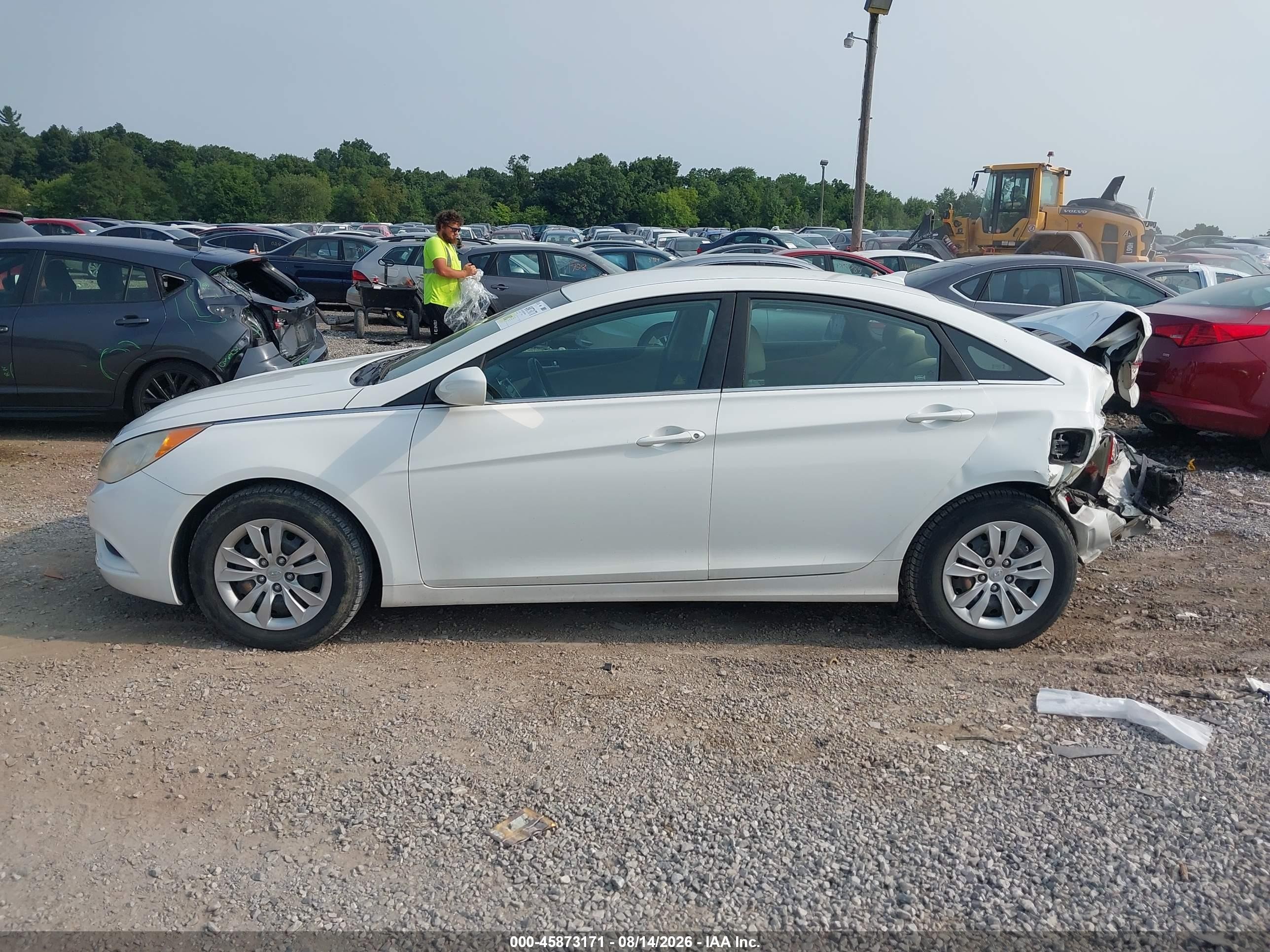 2012 Hyundai Sonata Gls Белый vin: 5NPEB4AC2CH348261