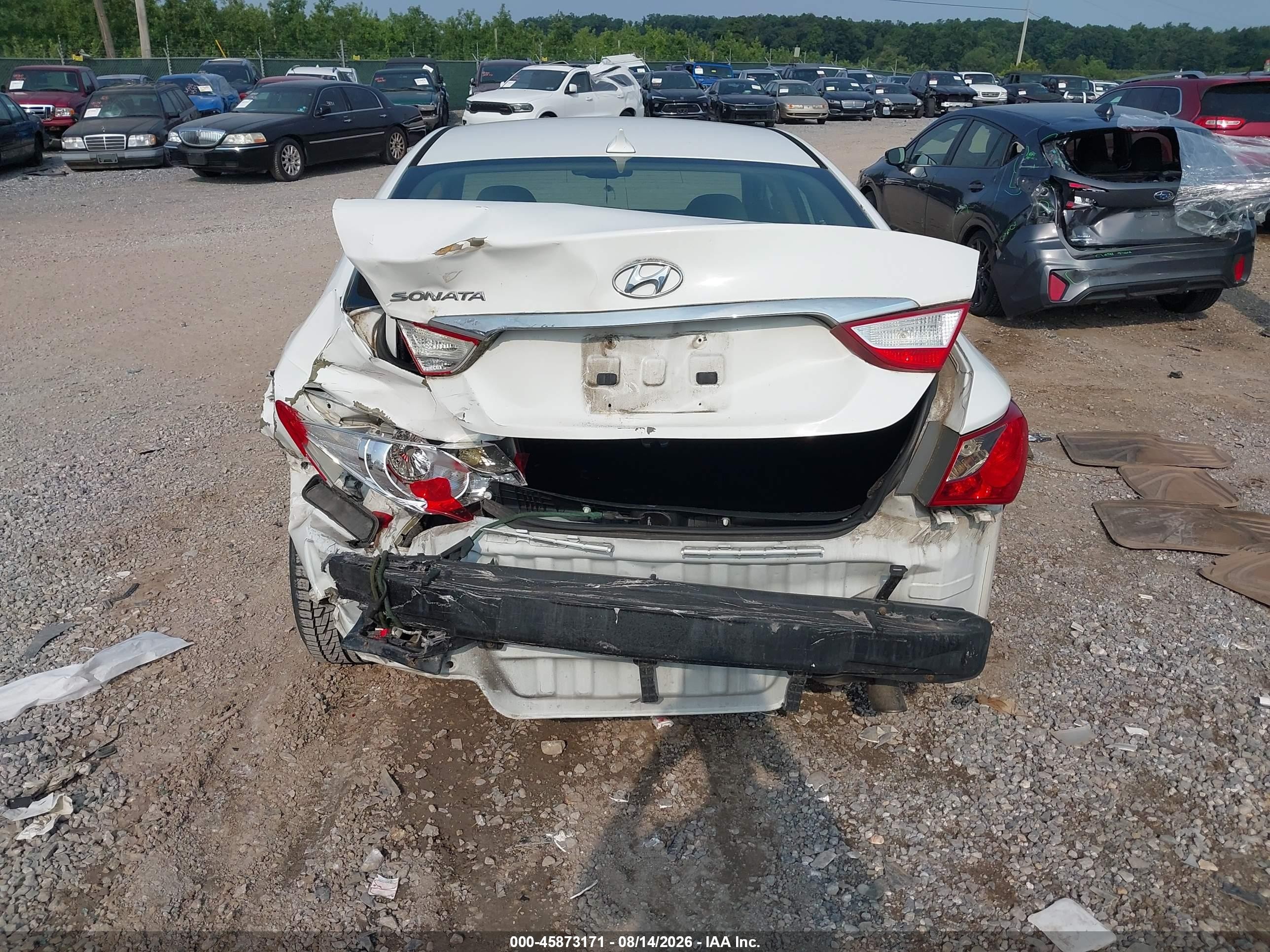 2012 Hyundai Sonata Gls Белый vin: 5NPEB4AC2CH348261