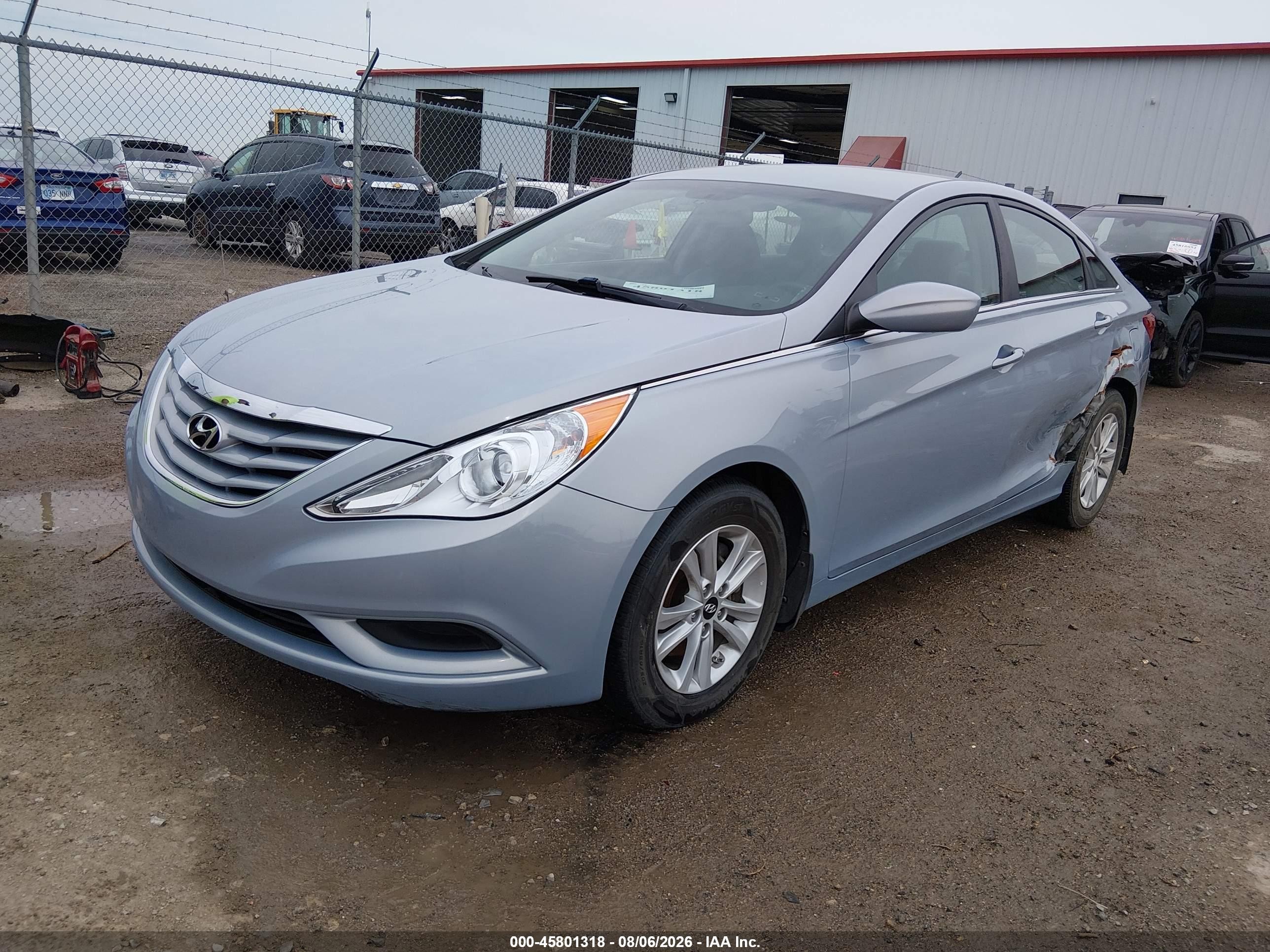 2012 Hyundai Sonata Gls Blue vin: 5NPEB4AC2CH363830