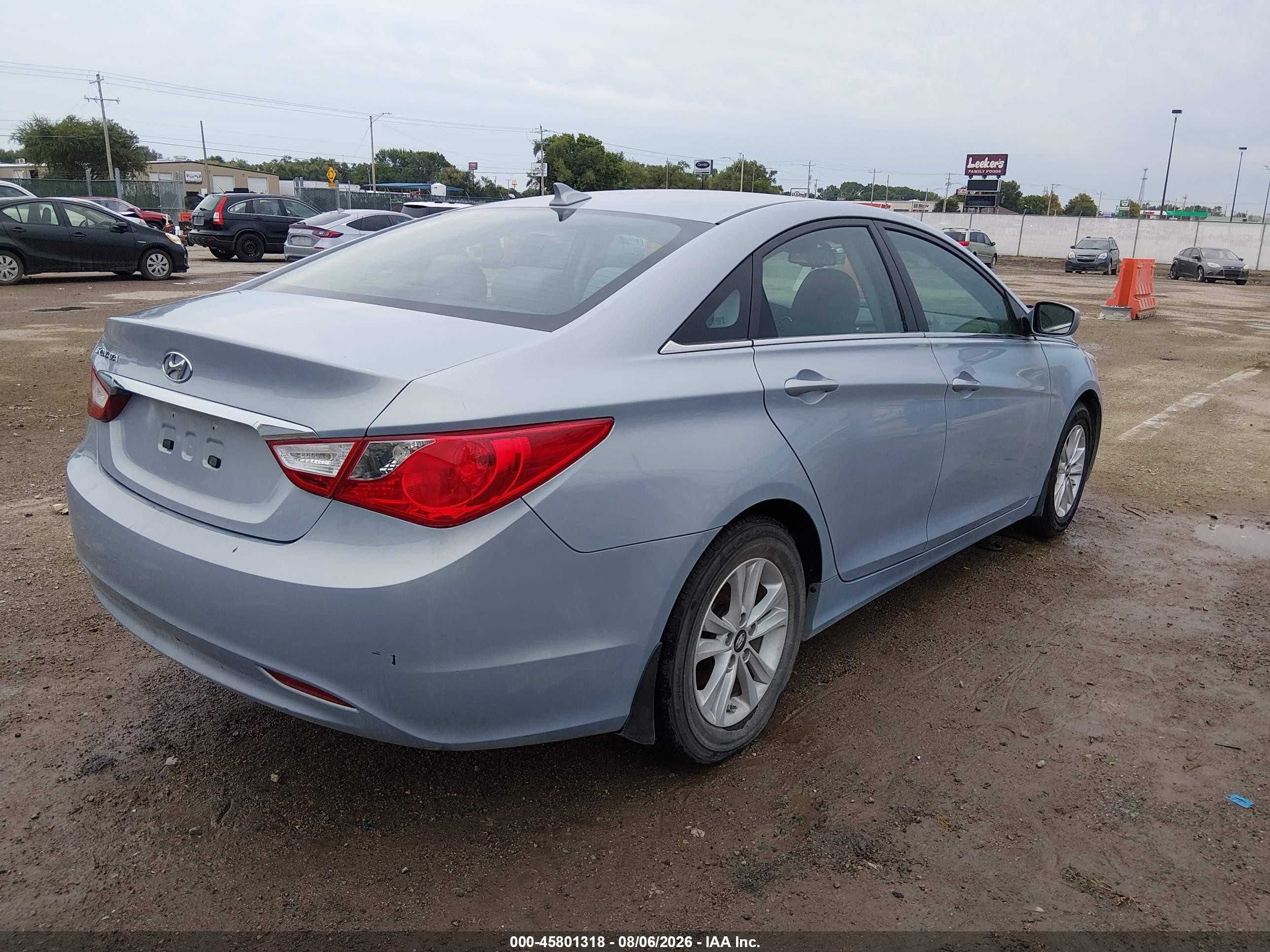 2012 Hyundai Sonata Gls Blue vin: 5NPEB4AC2CH363830